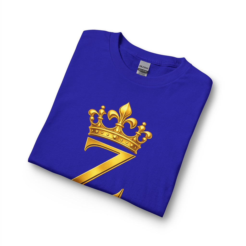 Long Sleeve Shirt — "Zealous For All" Gold Crown Logo, Printify