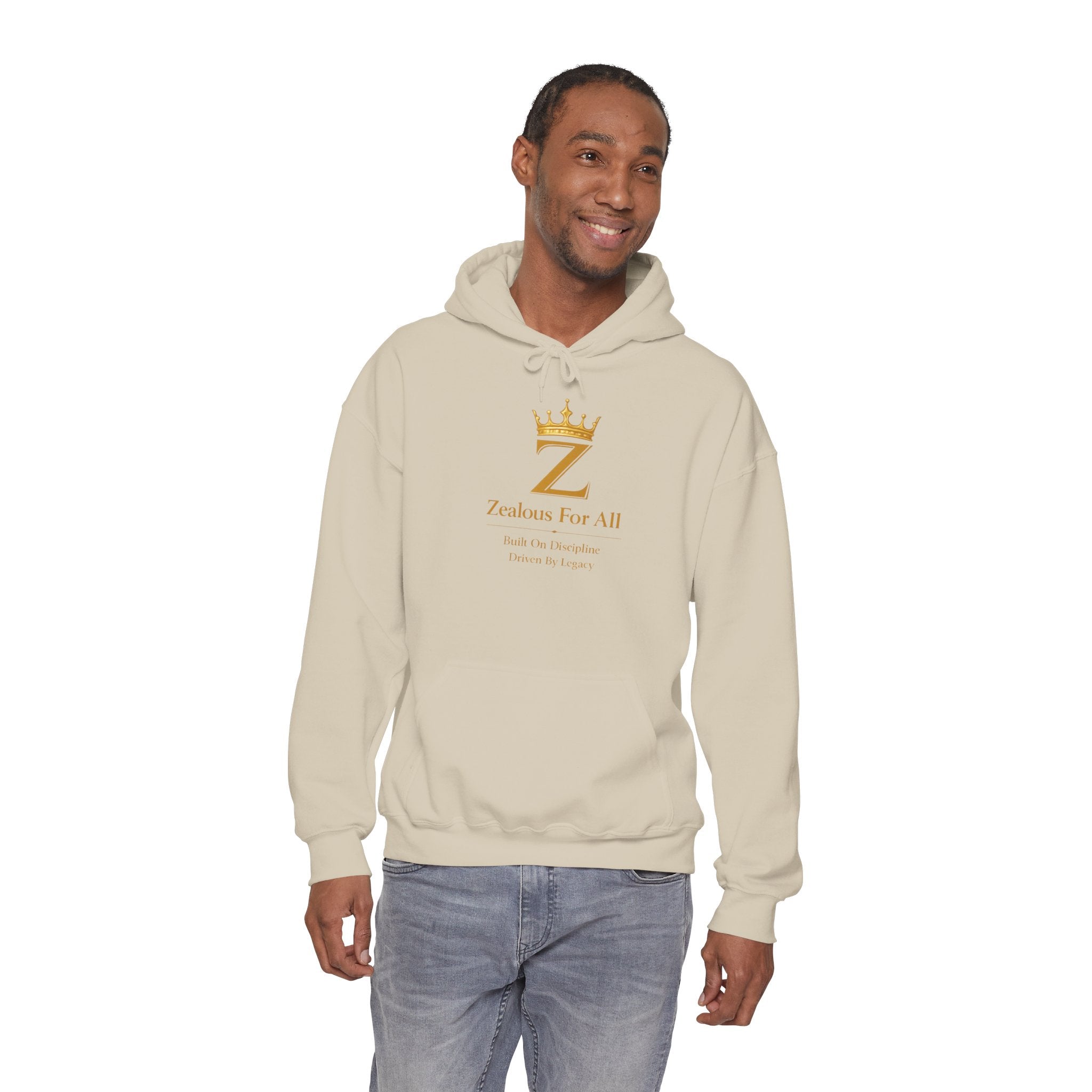 Zealous For All Hoodie — Gold Logo - Zealous For All