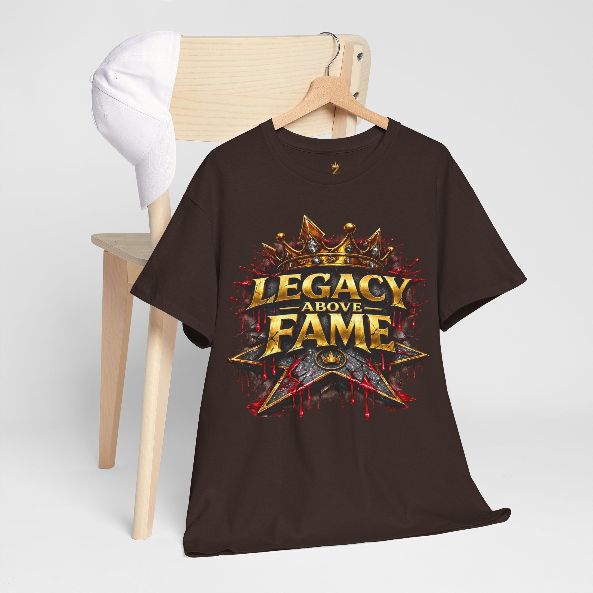 Adult Legacy Above Fame Graphic T-Shirt (Red Drip) - Zealous For All