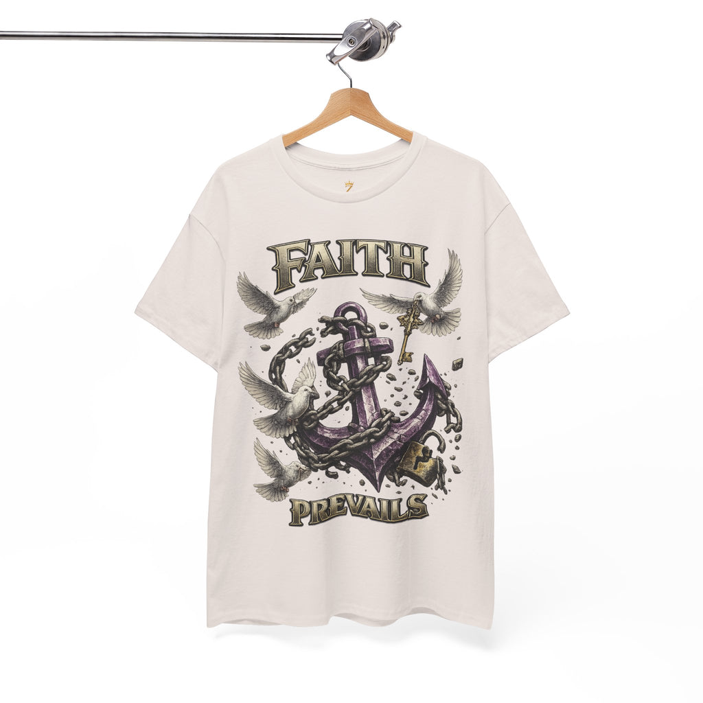 Adult Faith Prevails T‑Shirt (Purple Anchor) Printify