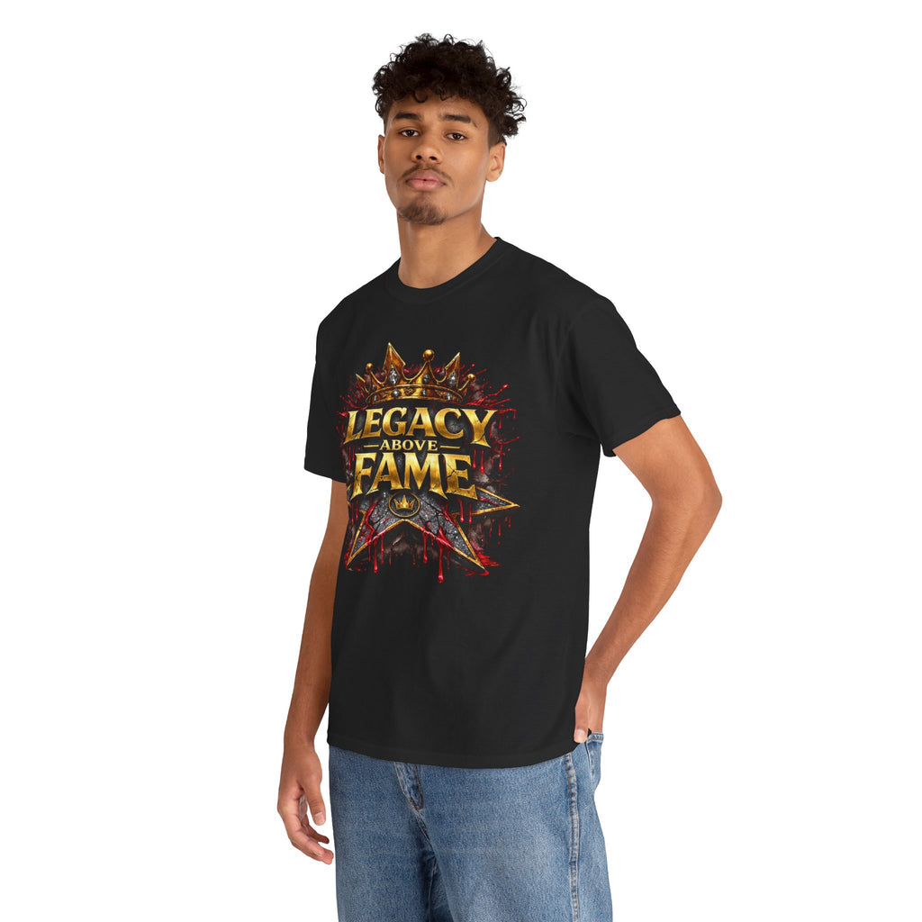 Adult Legacy Above Fame Graphic T-Shirt (Red Drip) - Zealous For All