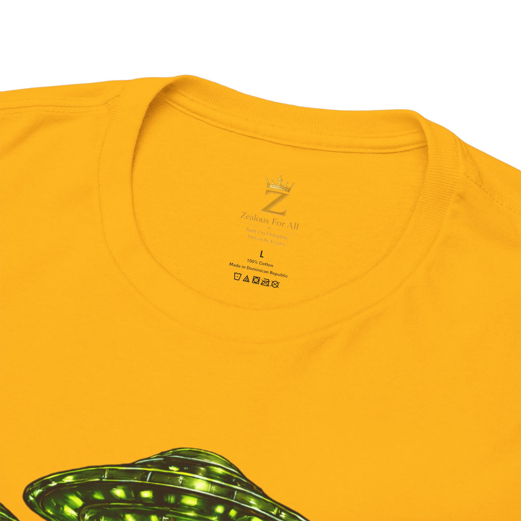 Adult "United. Fly. Organized." Graphic Tee (Lime Green) Printify