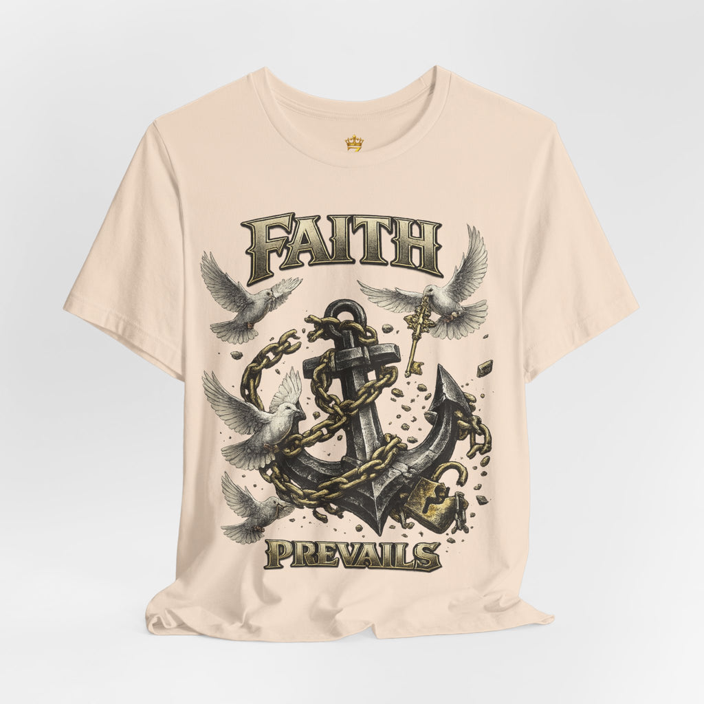 Faith Prevails T‑Shirt (Black Anchor) Printify