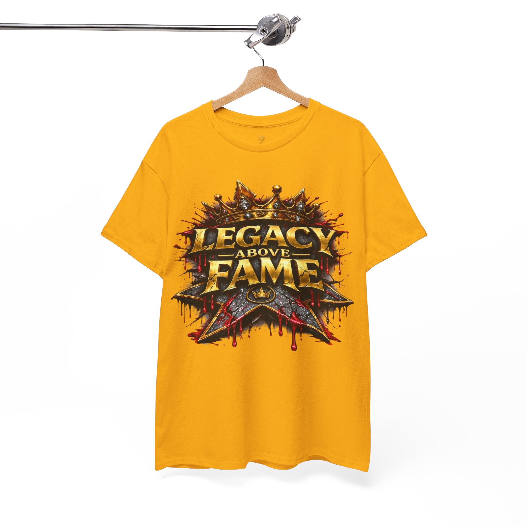 Adult Legacy Above Fame Graphic T-Shirt (Red Drip) - Zealous For All