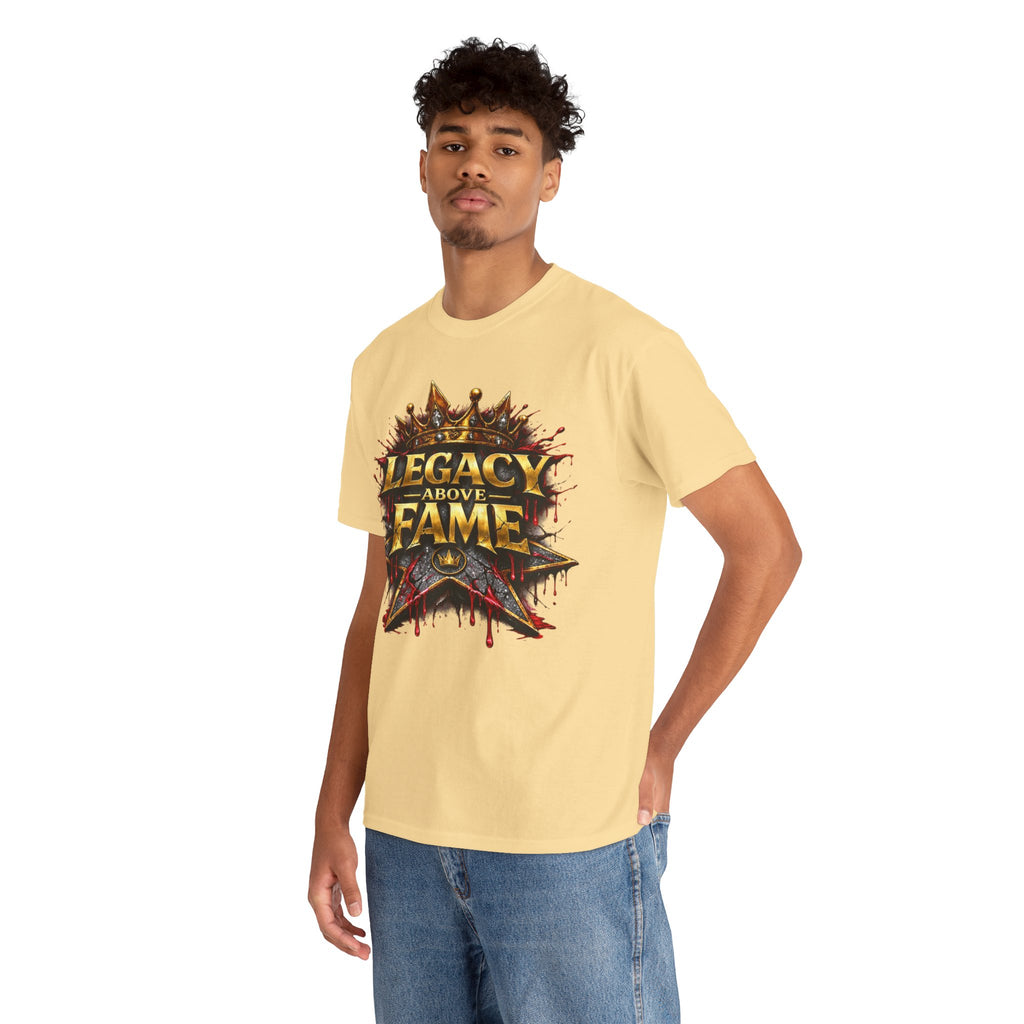 Adult Legacy Above Fame Graphic T-Shirt (Red Drip) - Zealous For All