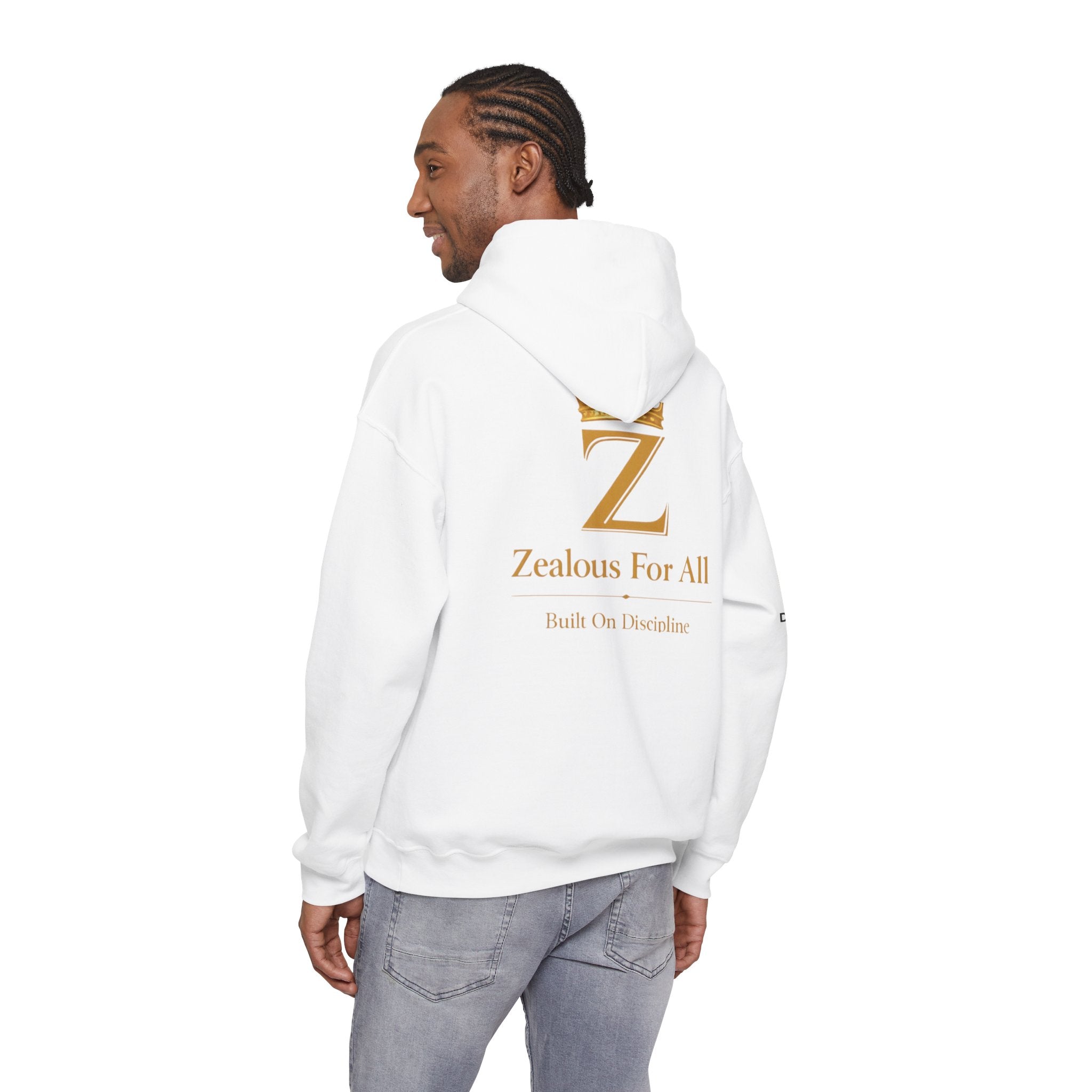 Zealous For All Crown Z Hoodie — Premium White Logo Sweatshirt - Zealous For All