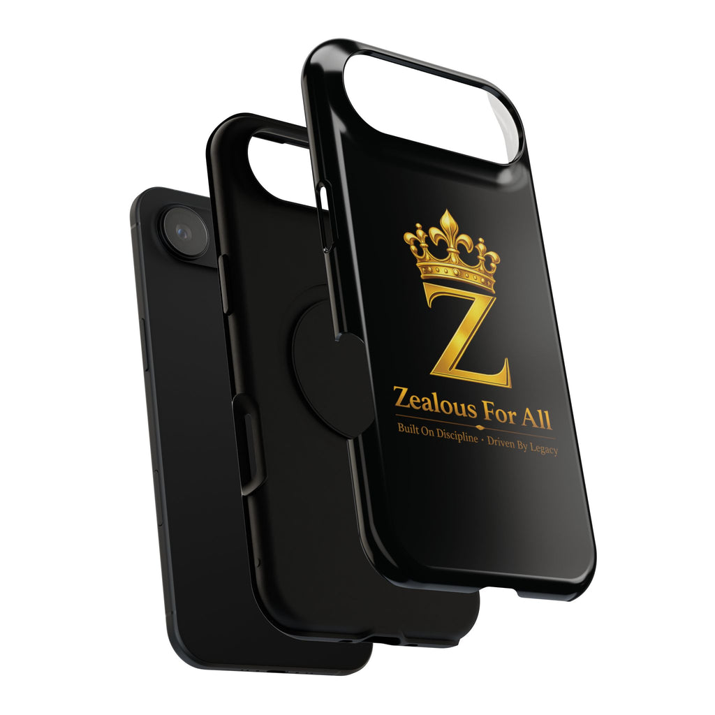 ZFA Phone Case  — "Zealous For All" Gold Crown Impact-Resistant Case Printify