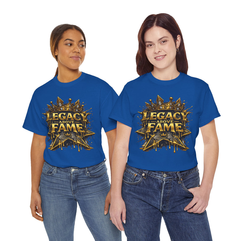 Adult Legacy Above Fame Graphic T-Shirt (Gold Drip) - Zealous For All