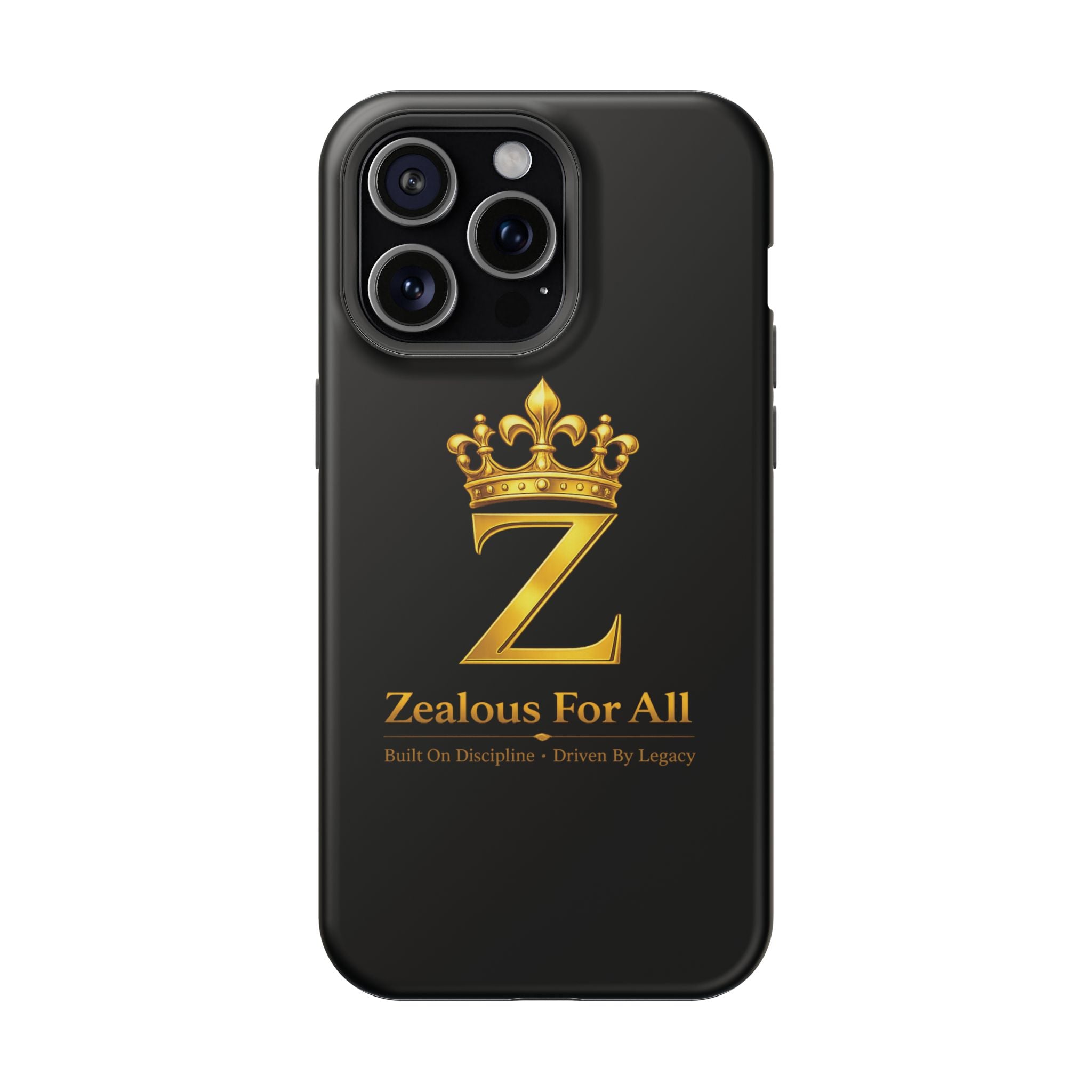 ZFA Phone Case  — "Zealous For All" Gold Crown Impact-Resistant Case Printify