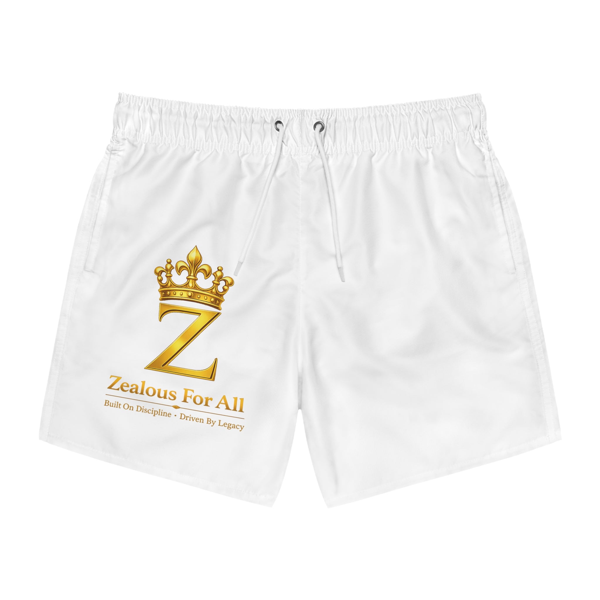 ZFA Swim Trunks (Above Knee) (White)