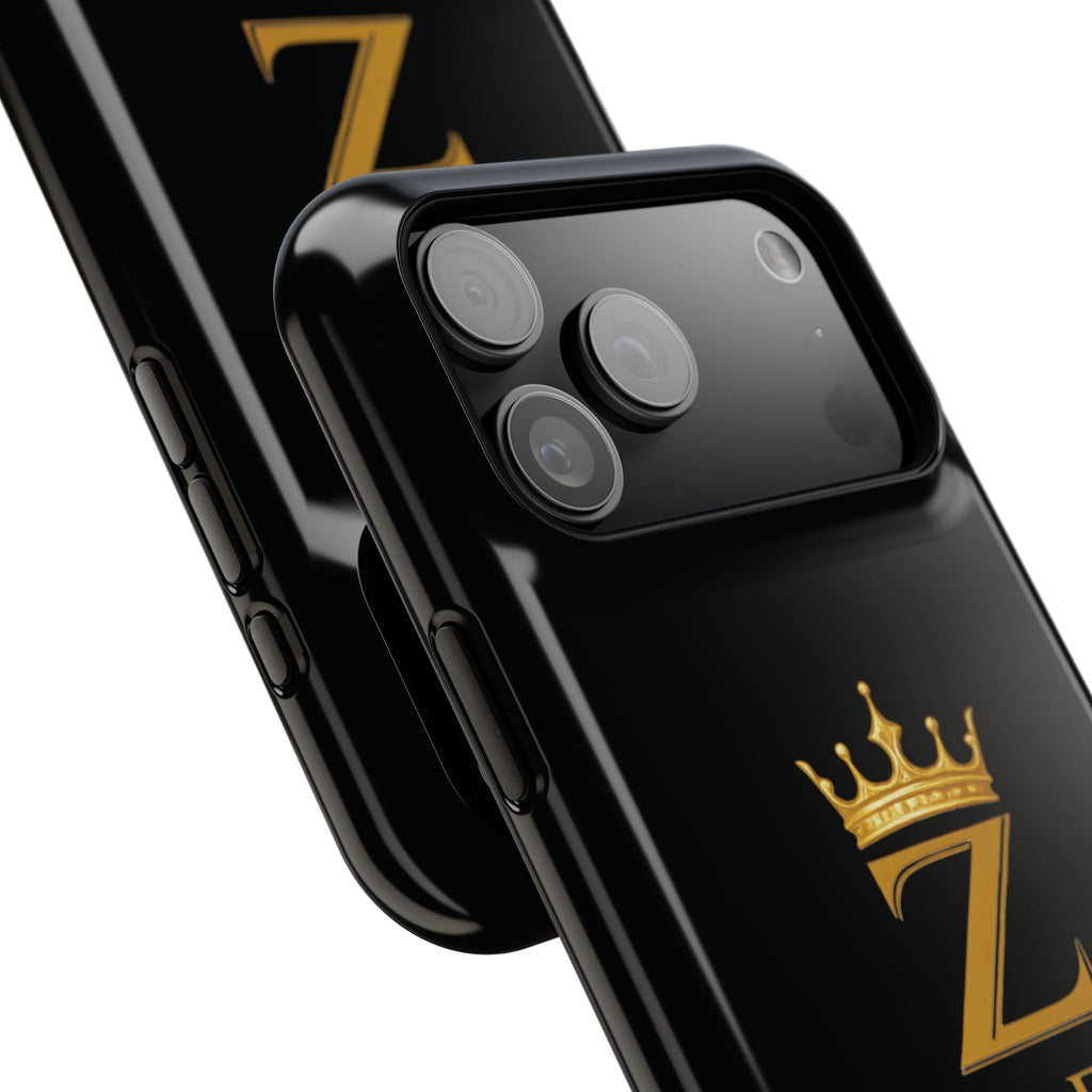 Phone Case — "Zealous For All" Gold Crown Impact-Resistant Case Printify