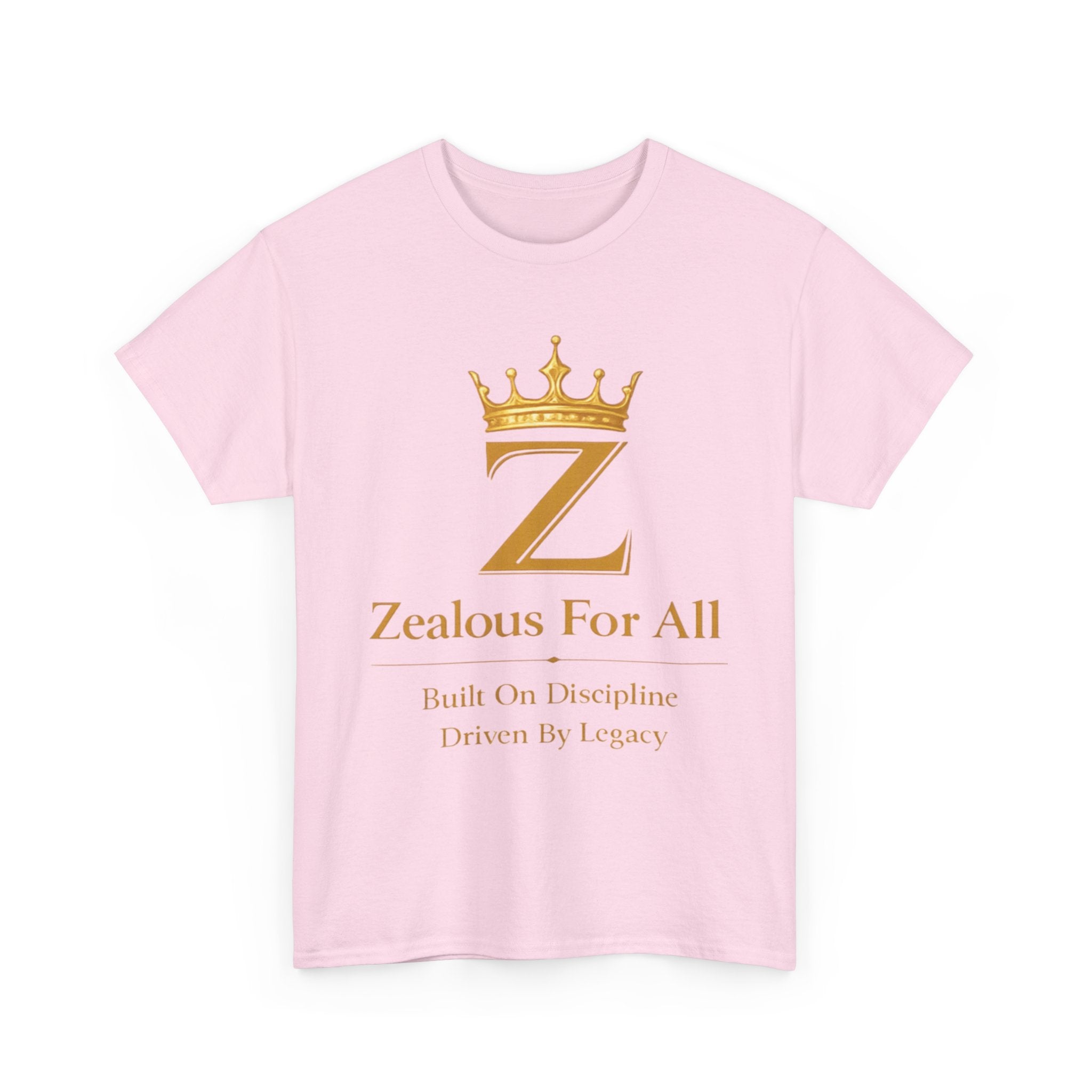 Unisex Zealous For All T-Shirt (Gold Logo) Printify