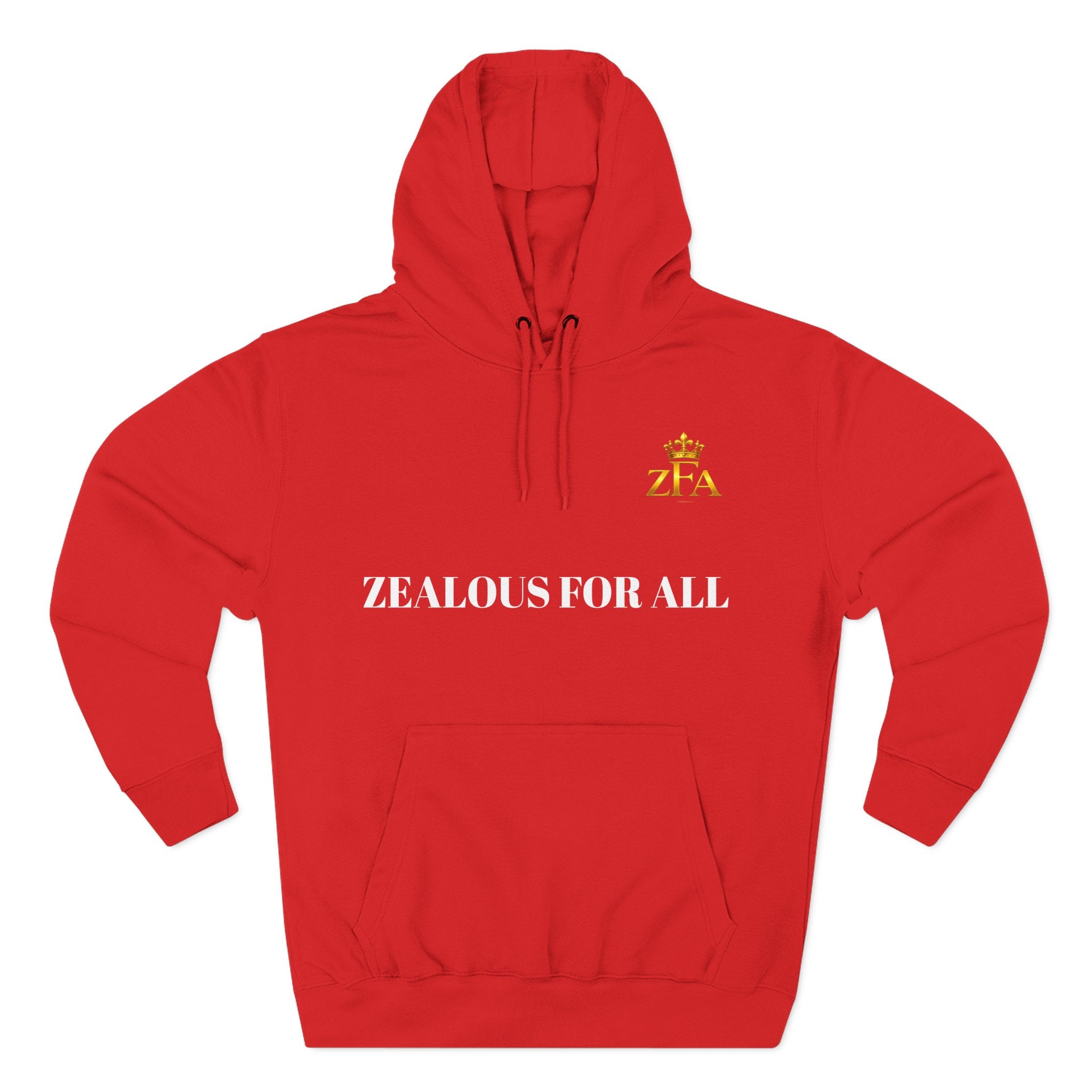 ZFA Premium Hoodie (White Words) Printify