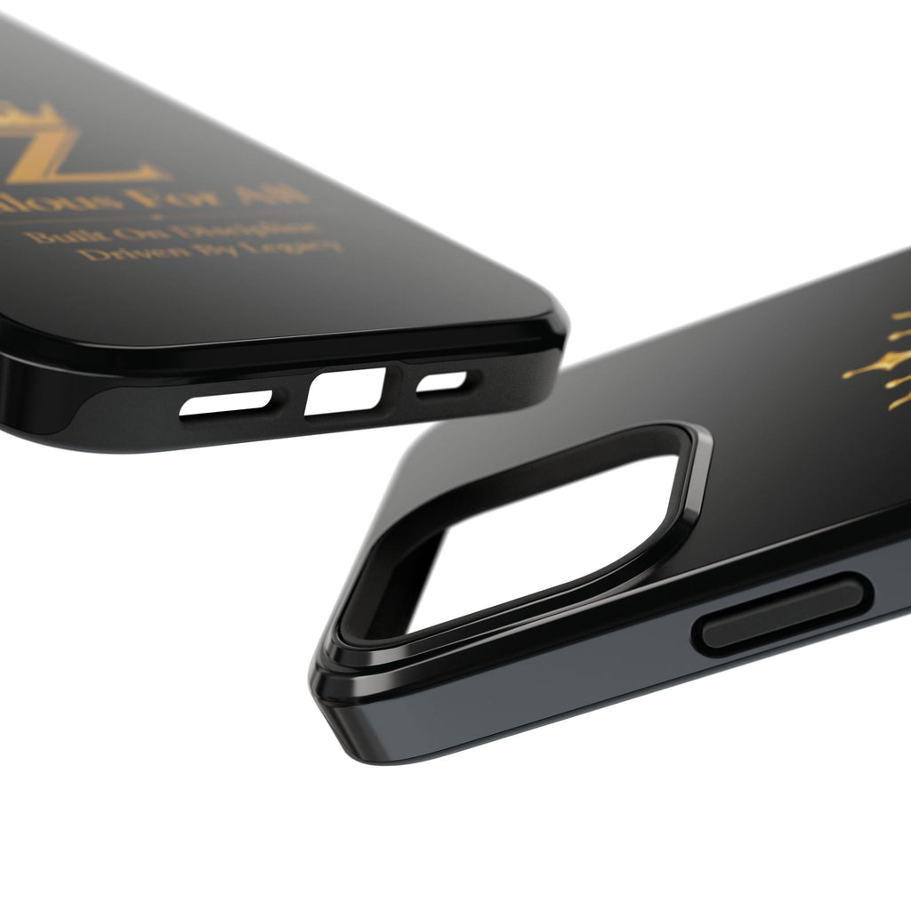 Phone Case — "Zealous For All" Gold Crown Impact-Resistant Case Printify