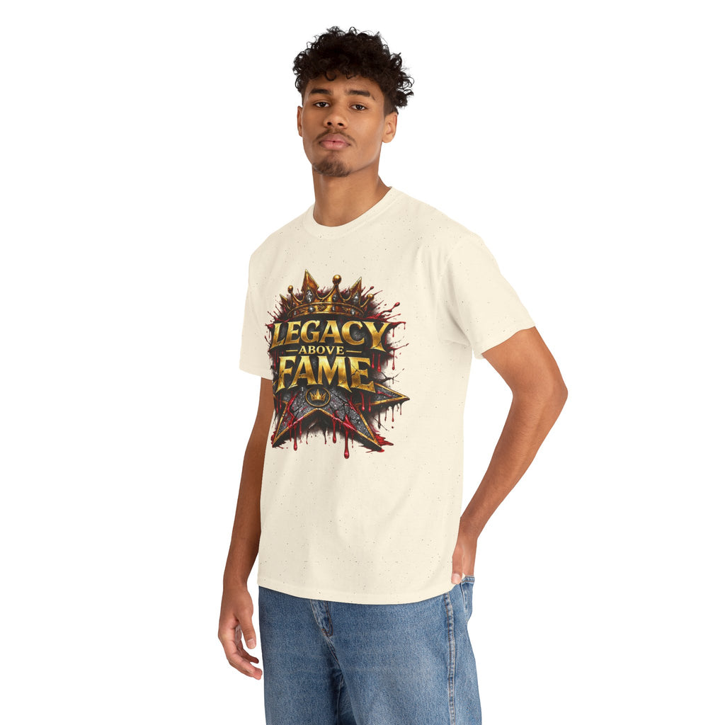 Adult Legacy Above Fame Graphic T-Shirt (Red Drip) - Zealous For All
