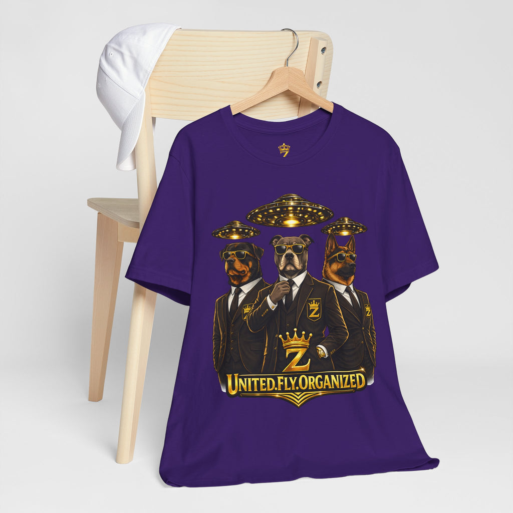 COMING SOON... United. Fly. Organized. Graphic Tee (Gold) Printify