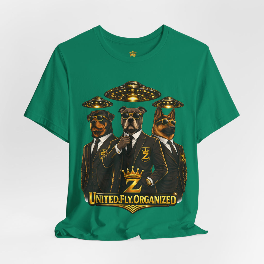 COMING SOON... United. Fly. Organized. Graphic Tee (Gold) Printify