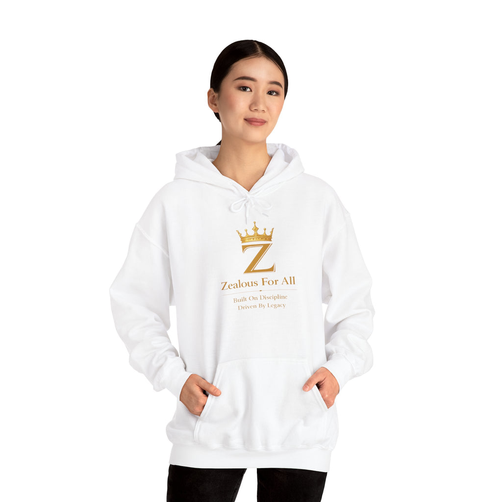 Zealous For All Hoodie — Gold Logo - Zealous For All