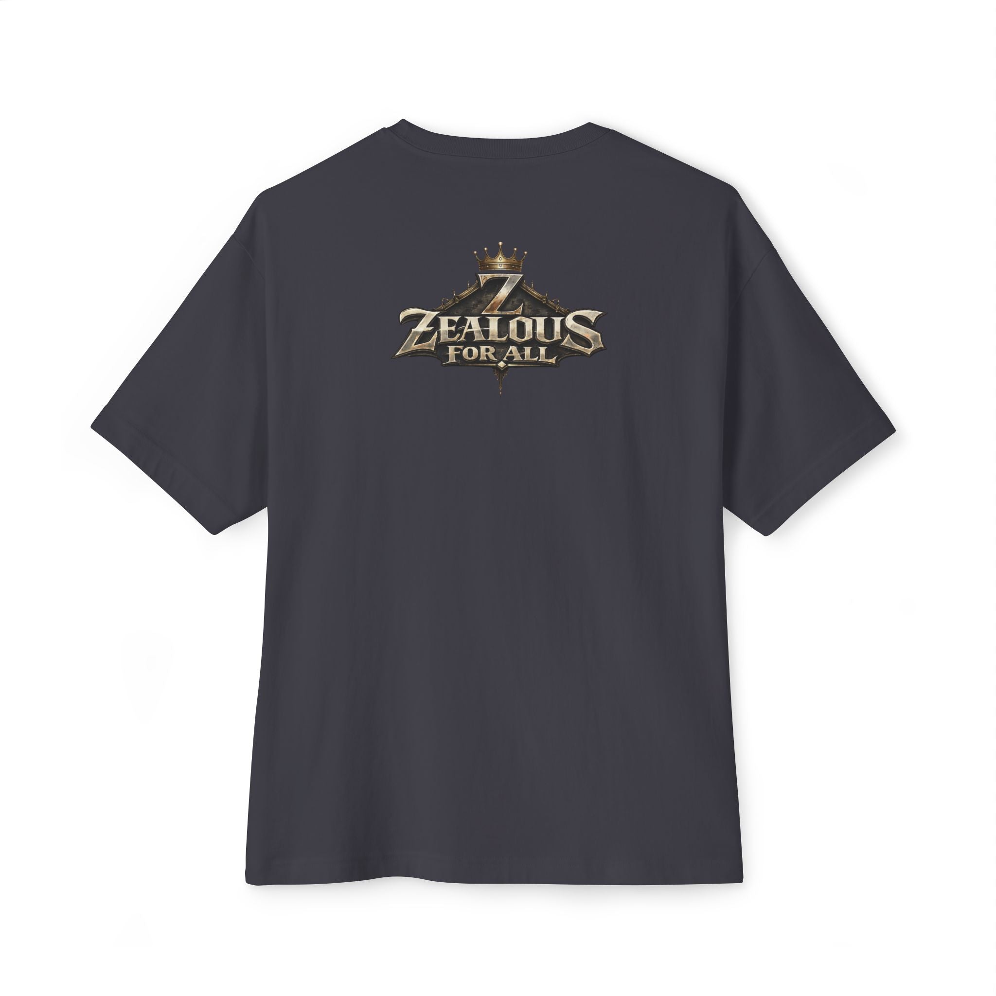 Adult *Oversized* Discipline Over Emotions Graphic Tee (Black Heart) - Zealous For All