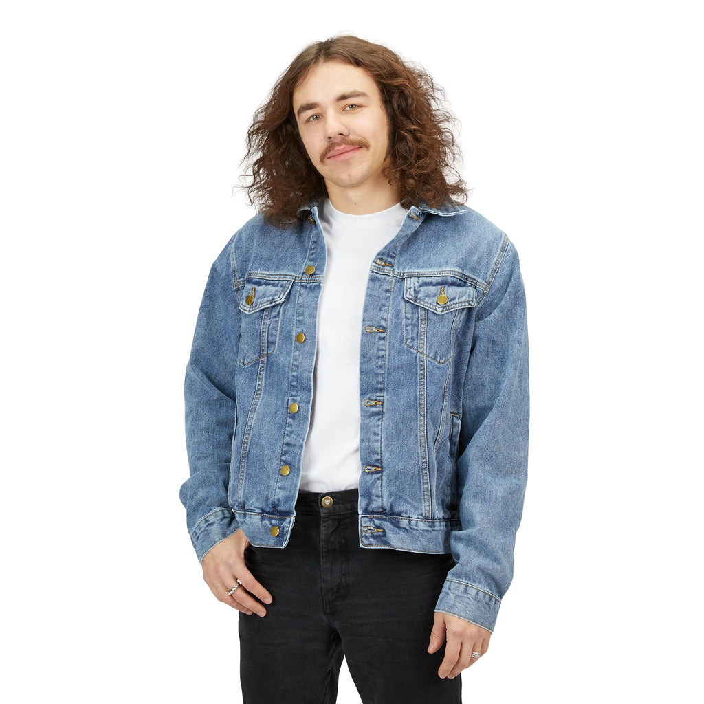 Premium Denim Jacket — 'Zealous For All' Graphic Jean Jacket Printify