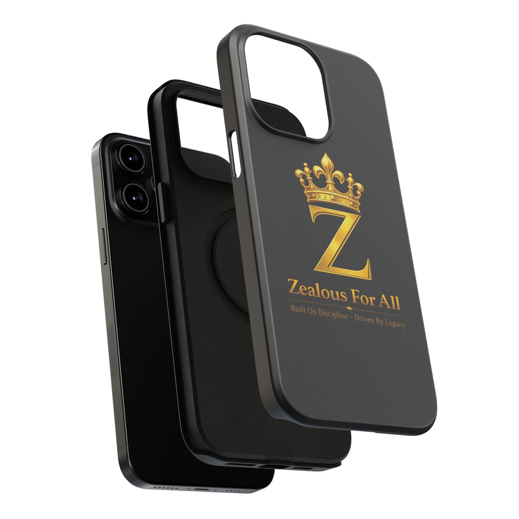 ZFA Phone Case  — "Zealous For All" Gold Crown Impact-Resistant Case Printify