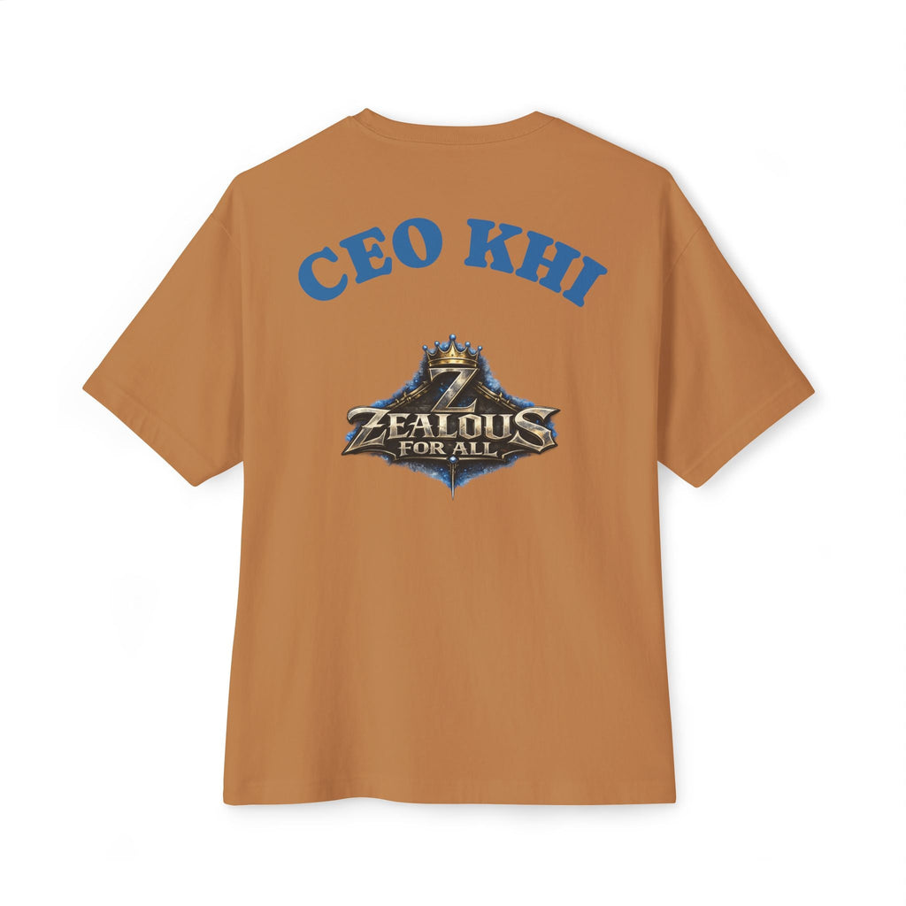 CEO KHI EDITION *Oversized* Discipline Over Emotions Graphic T-Shirt (Blue Heart) Printify