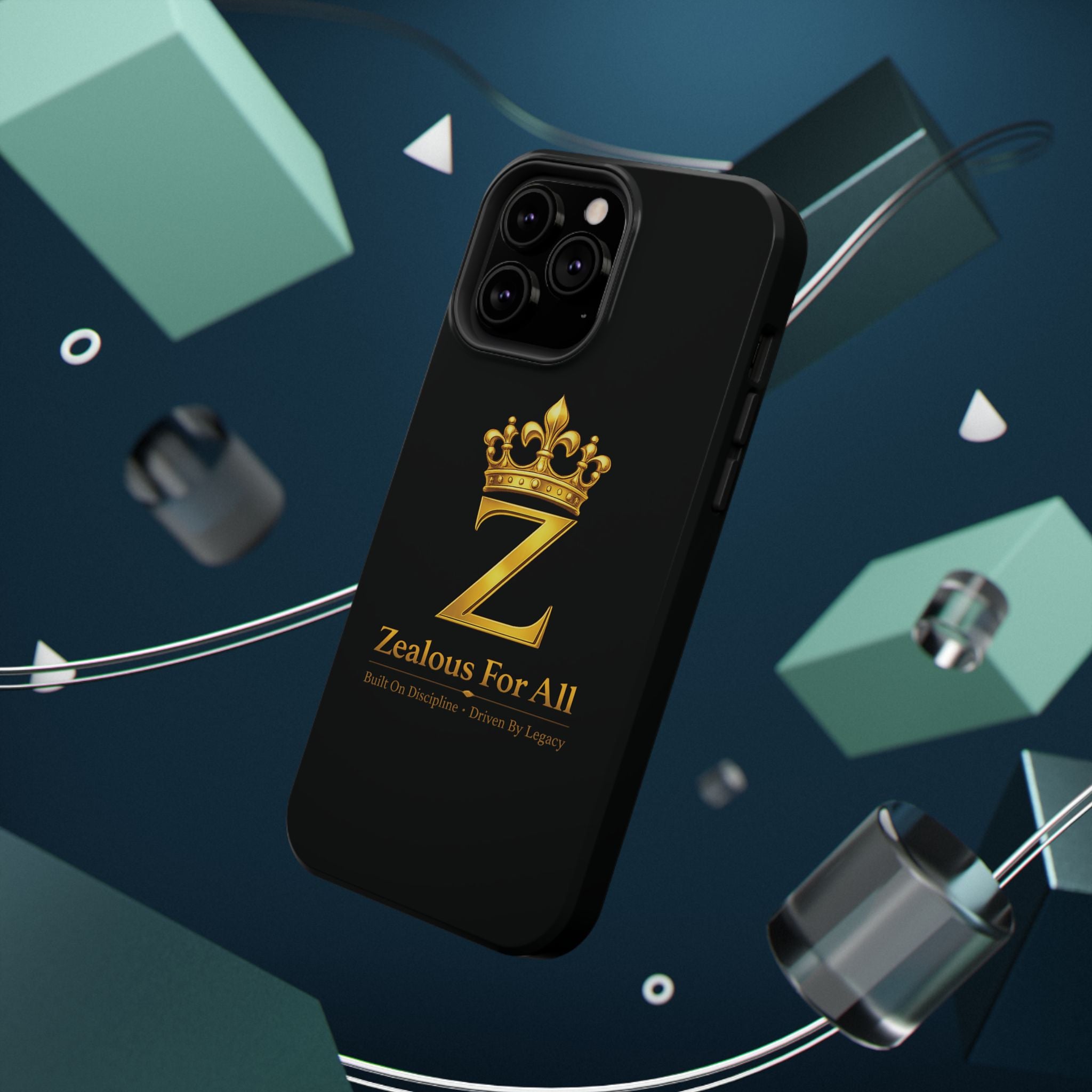 ZFA Phone Case  — "Zealous For All" Gold Crown Impact-Resistant Case Printify
