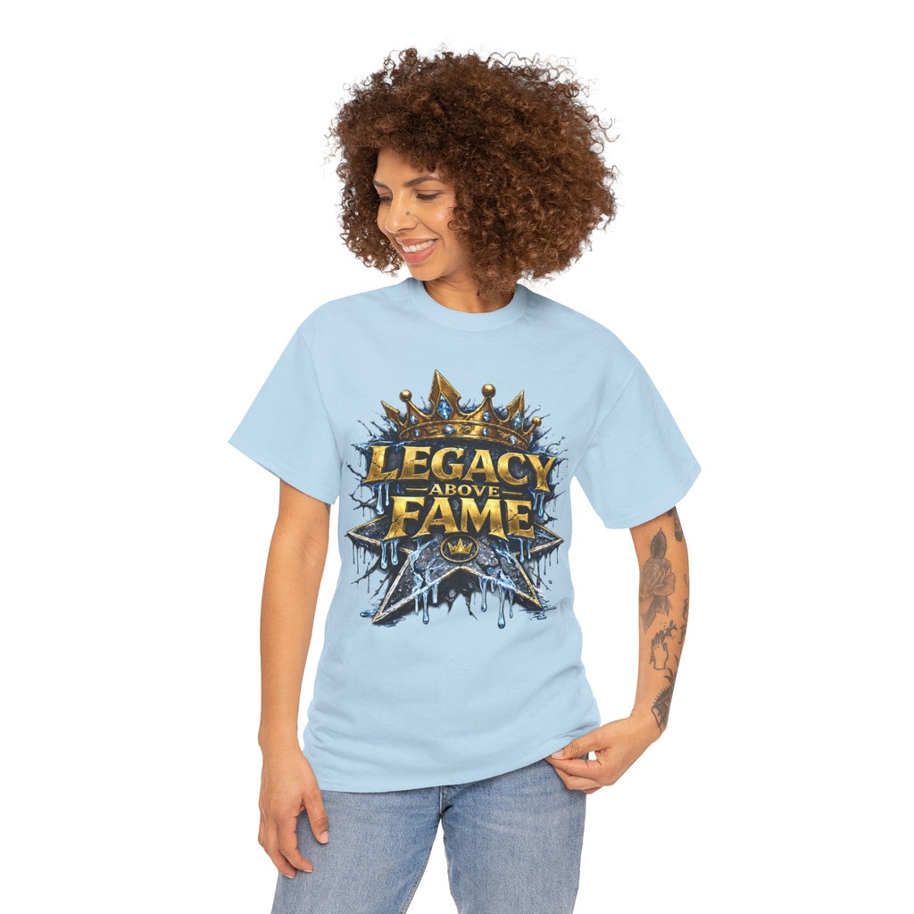 Adult Legacy Above Fame Graphic T-Shirt (Icy Blue Drip) - Zealous For All