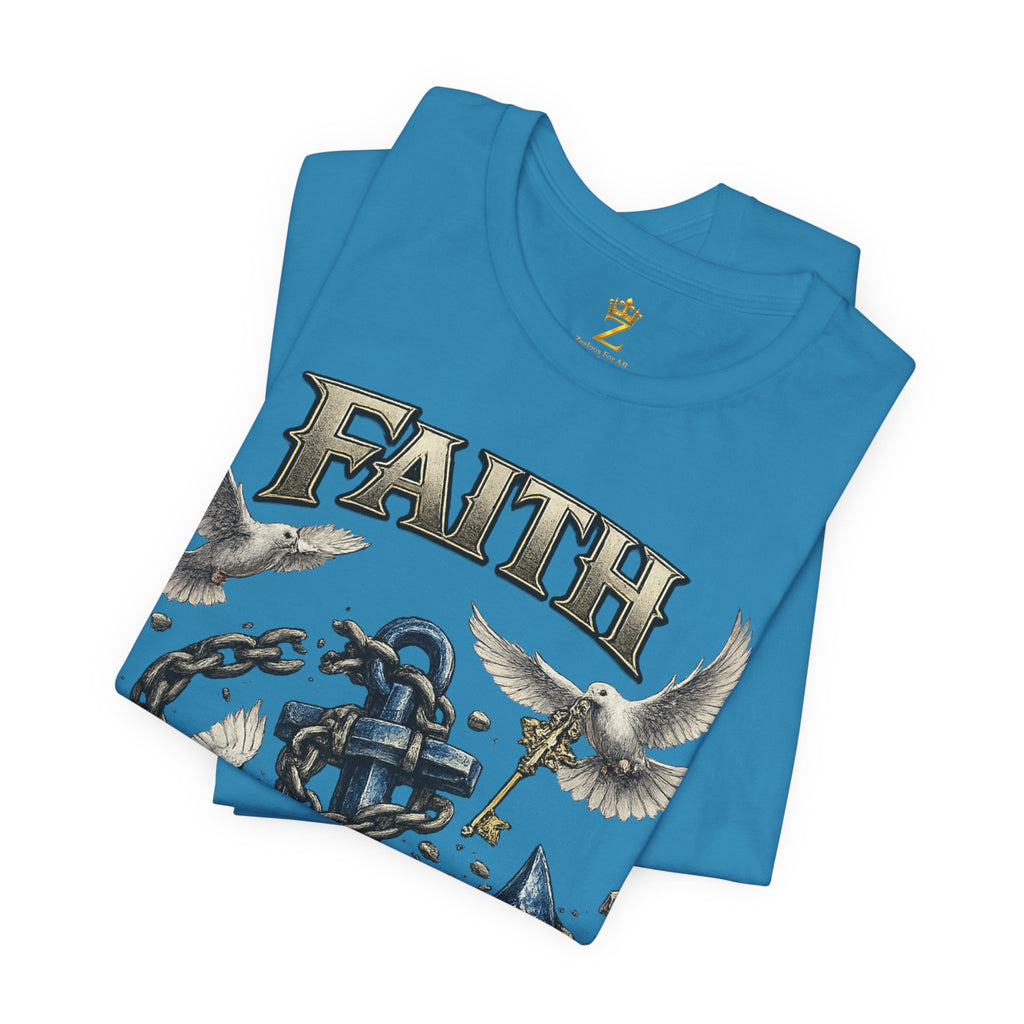 Faith Prevails T‑Shirt (Blue Anchor) Printify