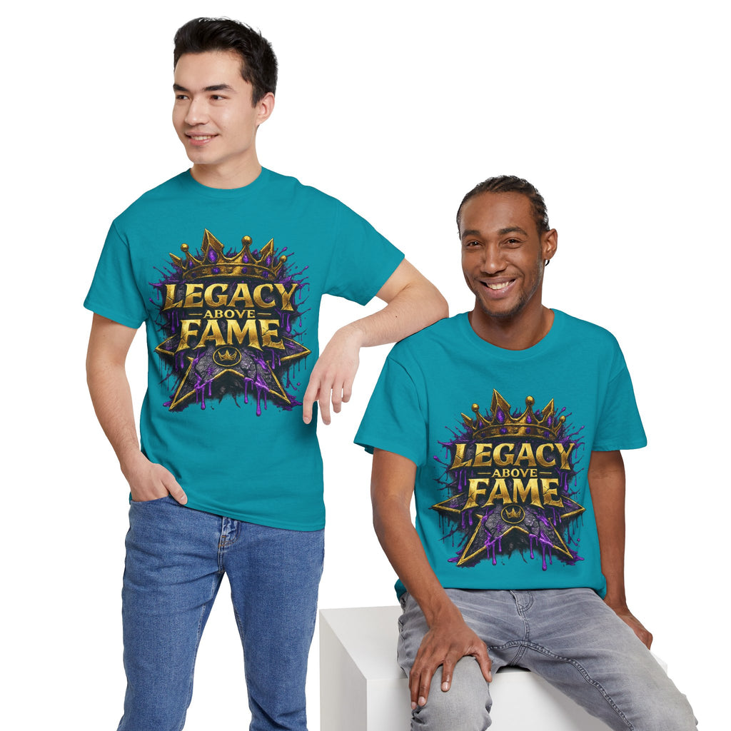 Adult Legacy Above Fame Graphic T-Shirt (Purple Drip) - Zealous For All