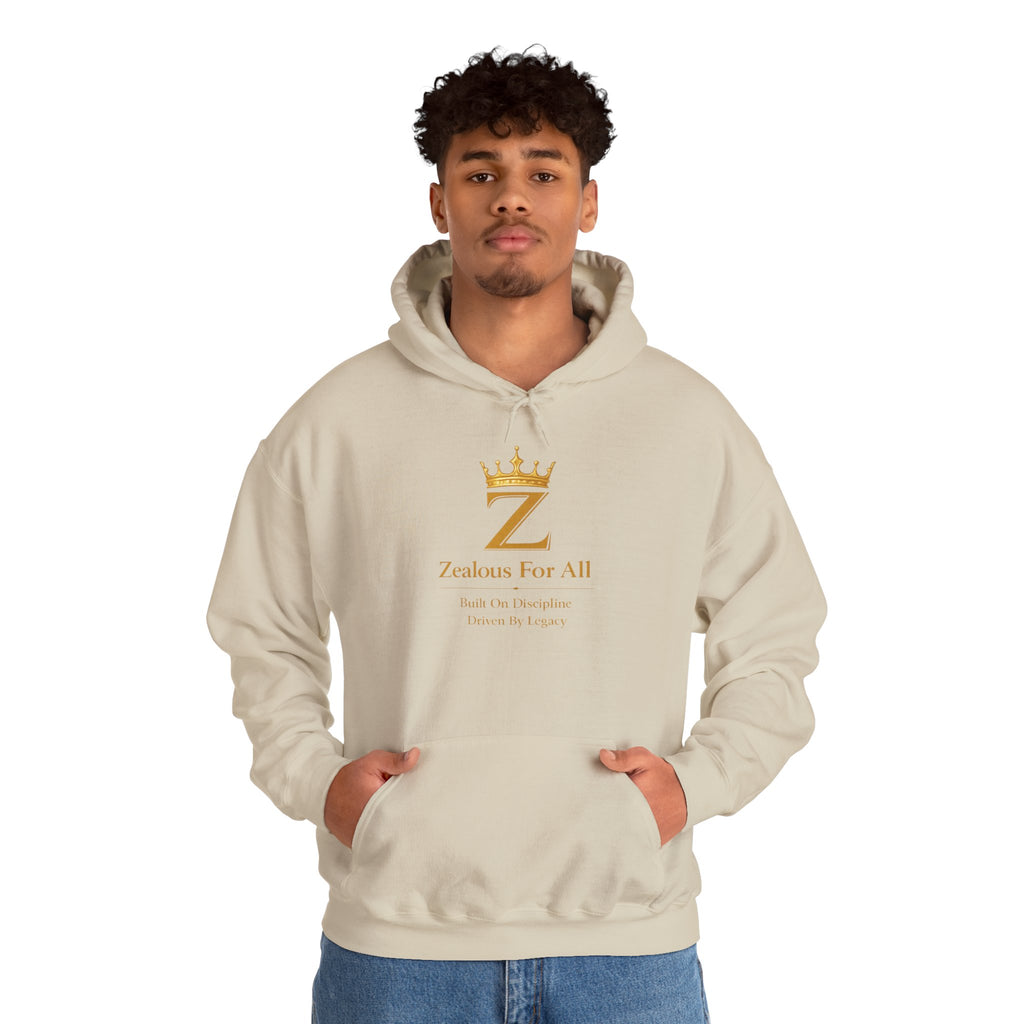 Zealous For All Hoodie — Gold Logo - Zealous For All