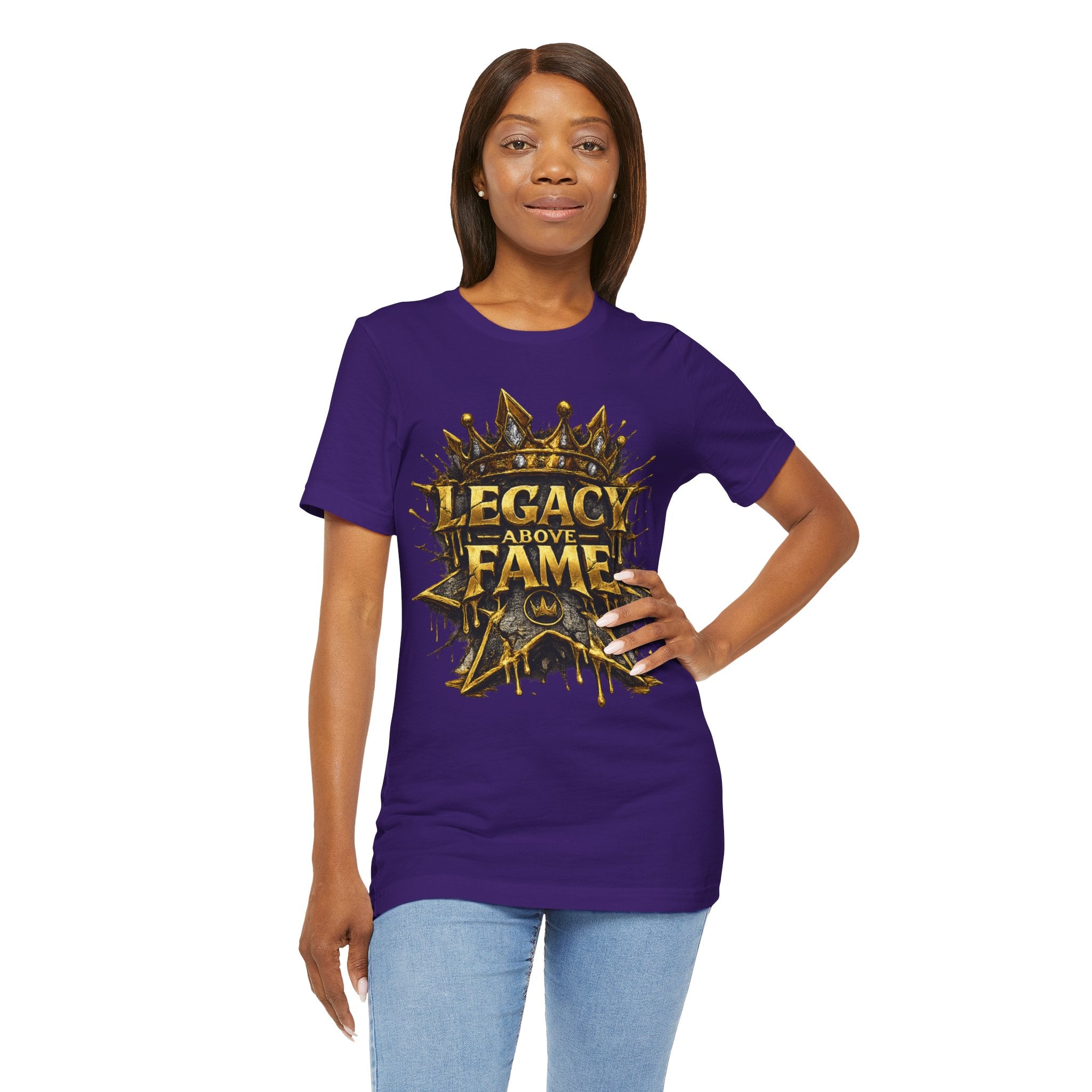 COMING SOON... Legacy Above Fame Graphic Tee (Gold Crown) Printify