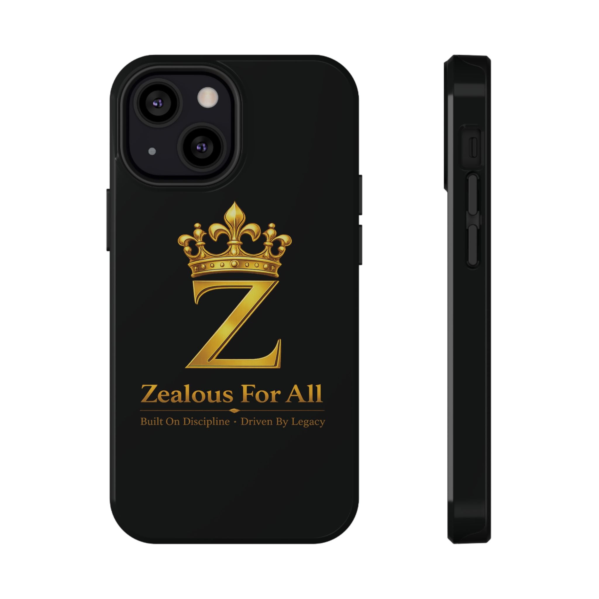 ZFA Phone Case  — "Zealous For All" Gold Crown Impact-Resistant Case Printify