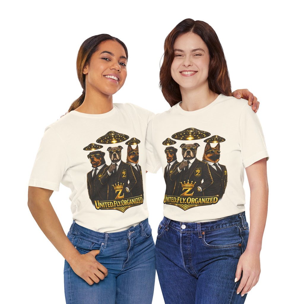 COMING SOON... United. Fly. Organized. Graphic Tee (Gold) Printify