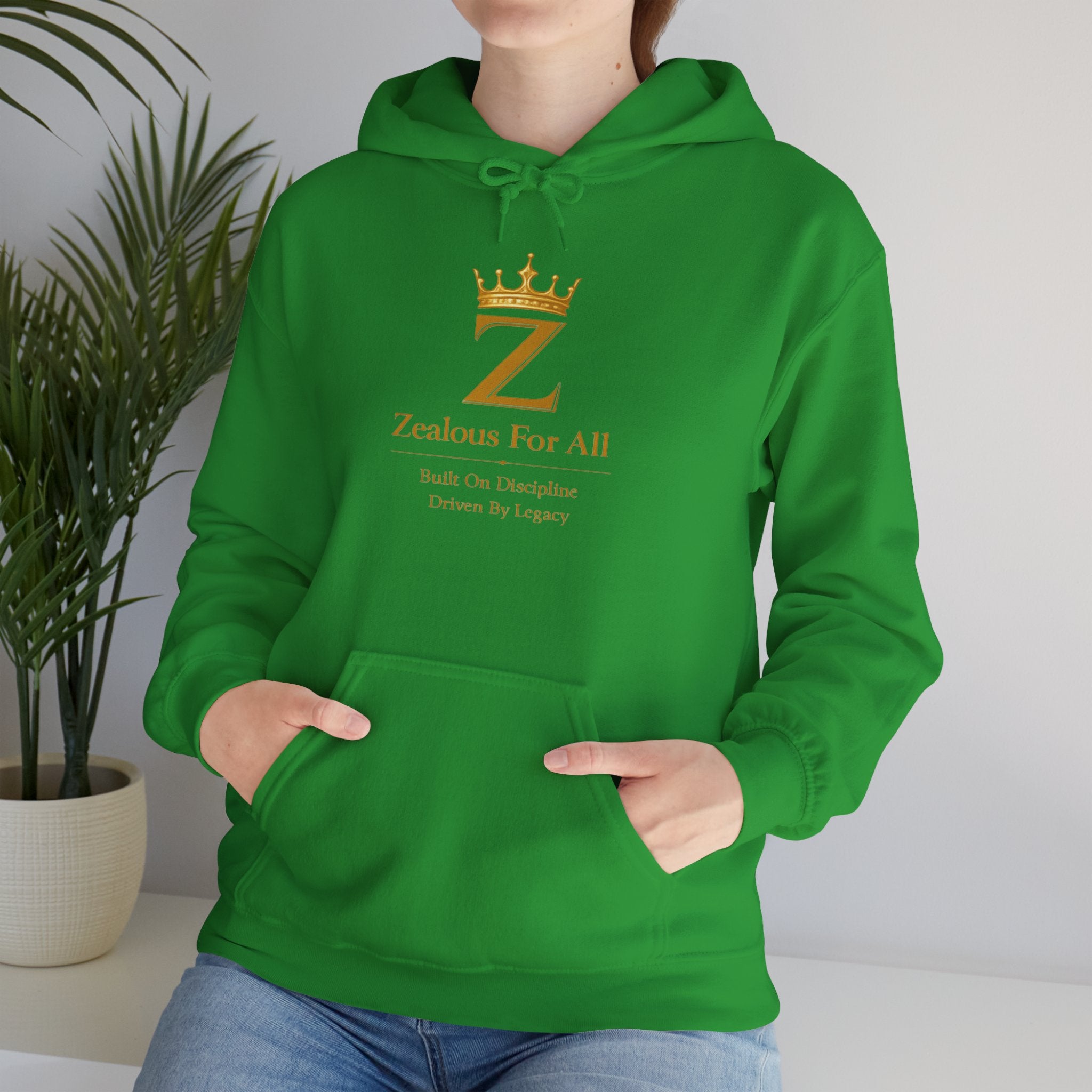 Zealous For All Hoodie — Gold Logo - Zealous For All