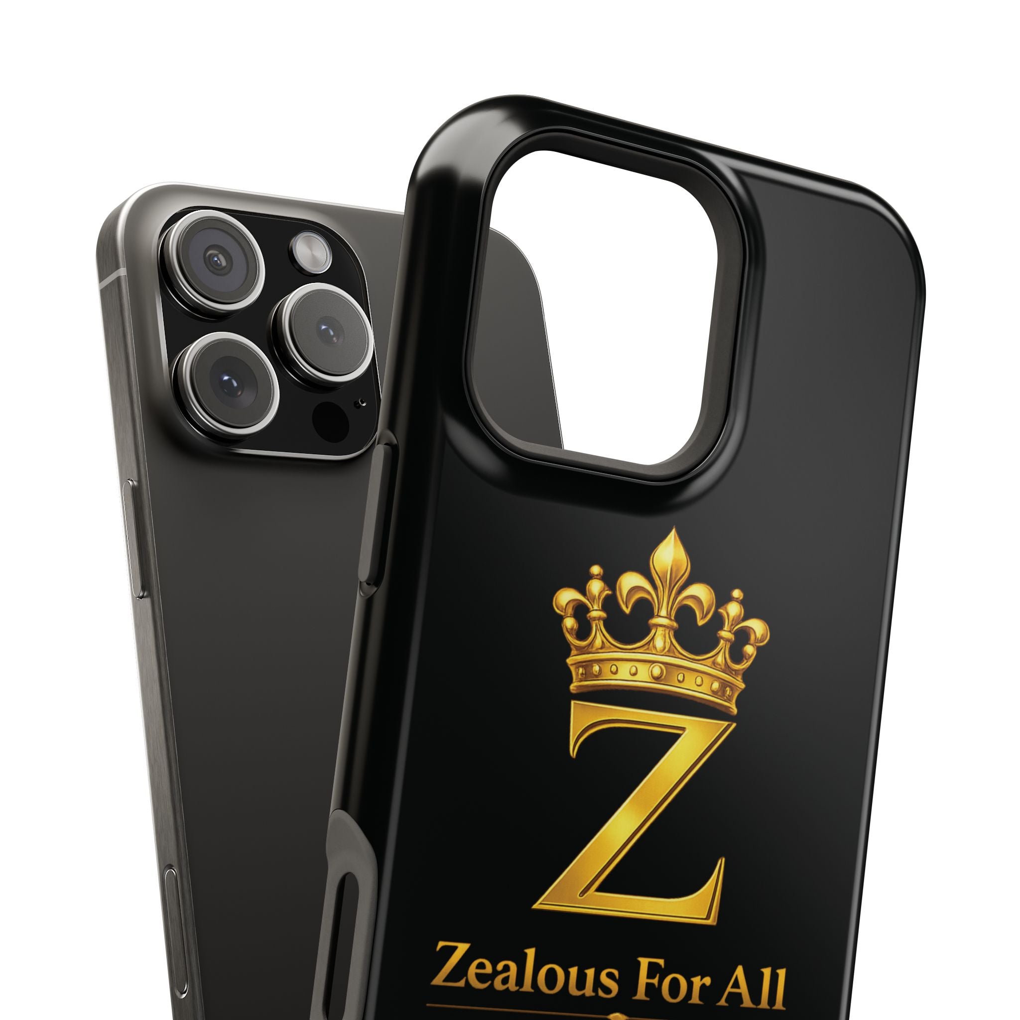 ZFA Phone Case  — "Zealous For All" Gold Crown Impact-Resistant Case Printify