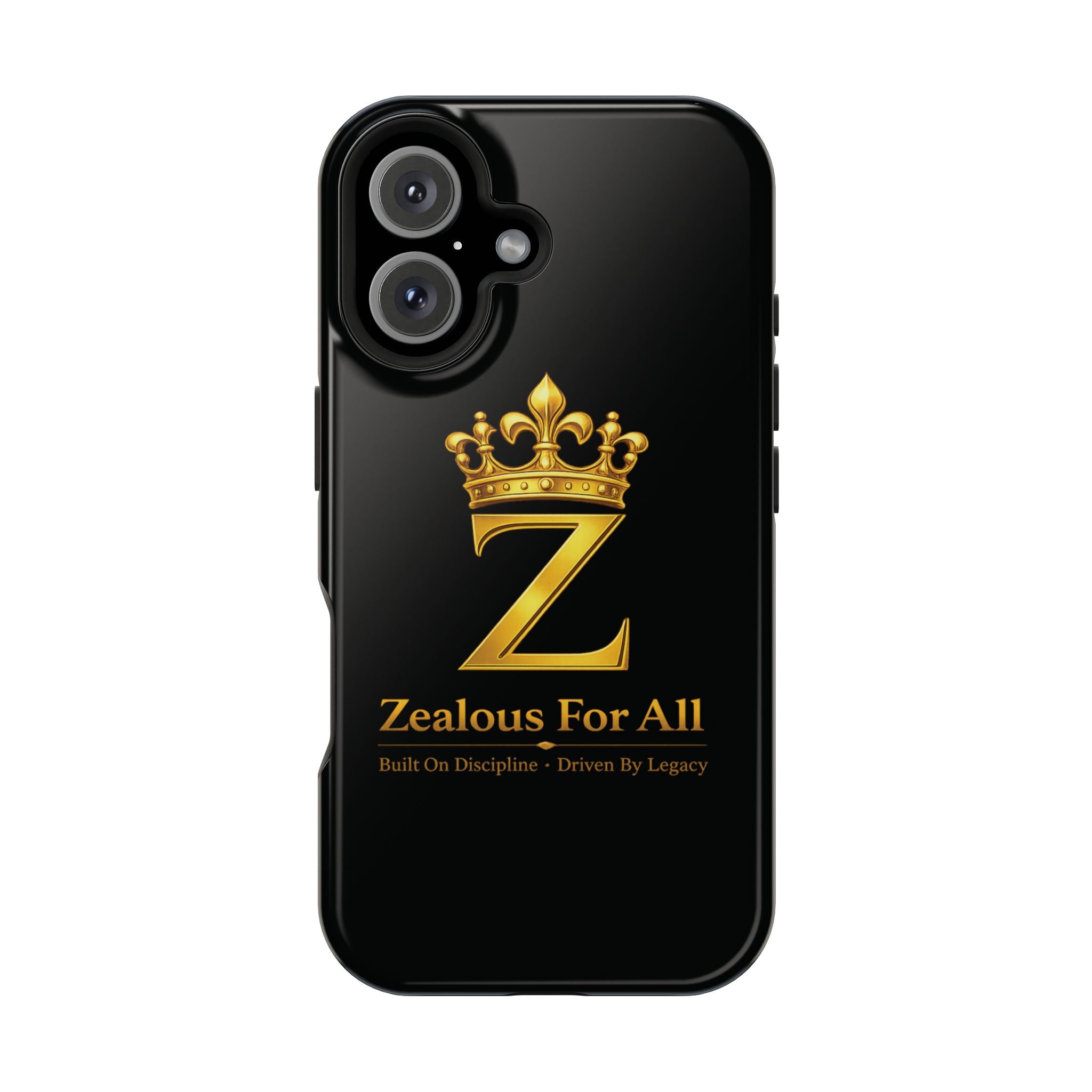 ZFA Phone Case  — "Zealous For All" Gold Crown Impact-Resistant Case Printify