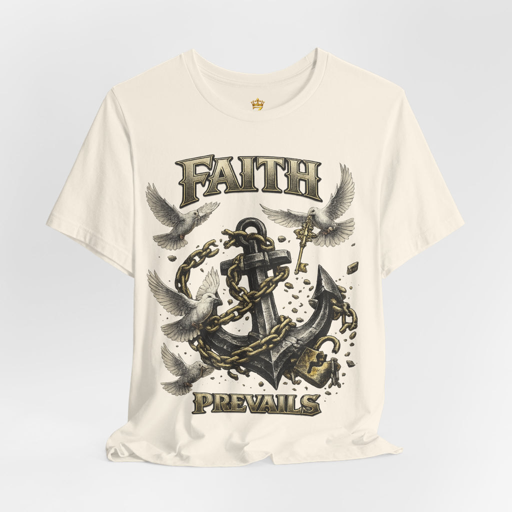 Faith Prevails T‑Shirt (Black Anchor) Printify