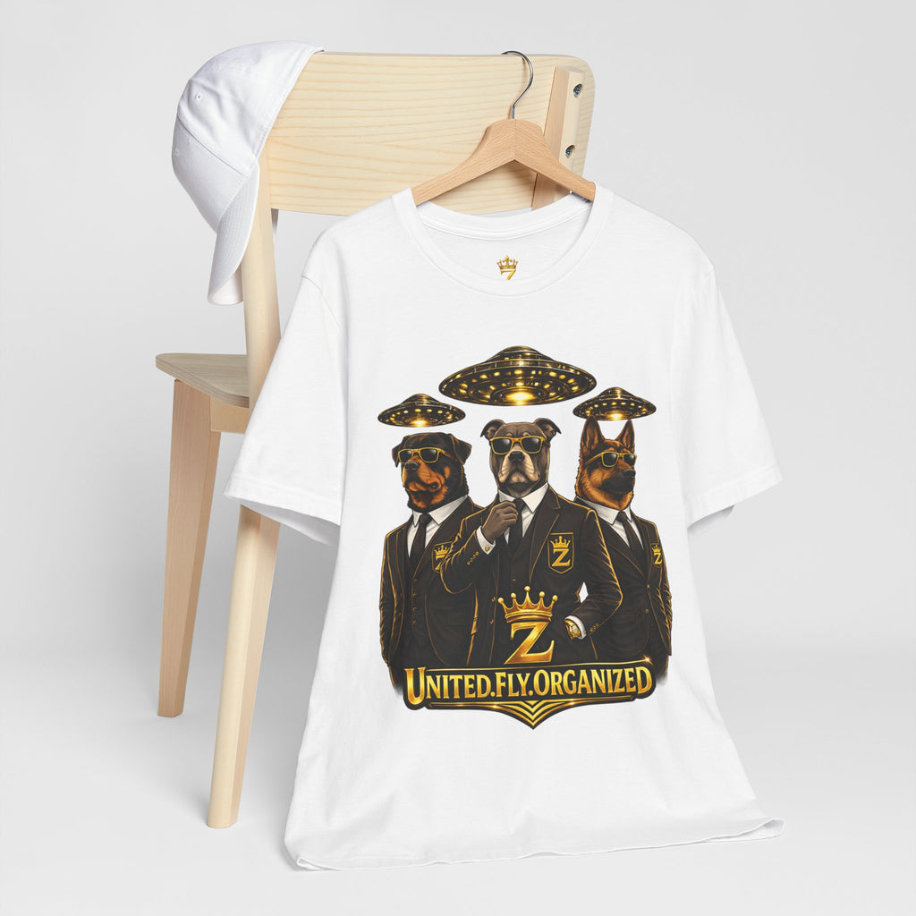 COMING SOON... United. Fly. Organized. Graphic Tee (Gold) Printify