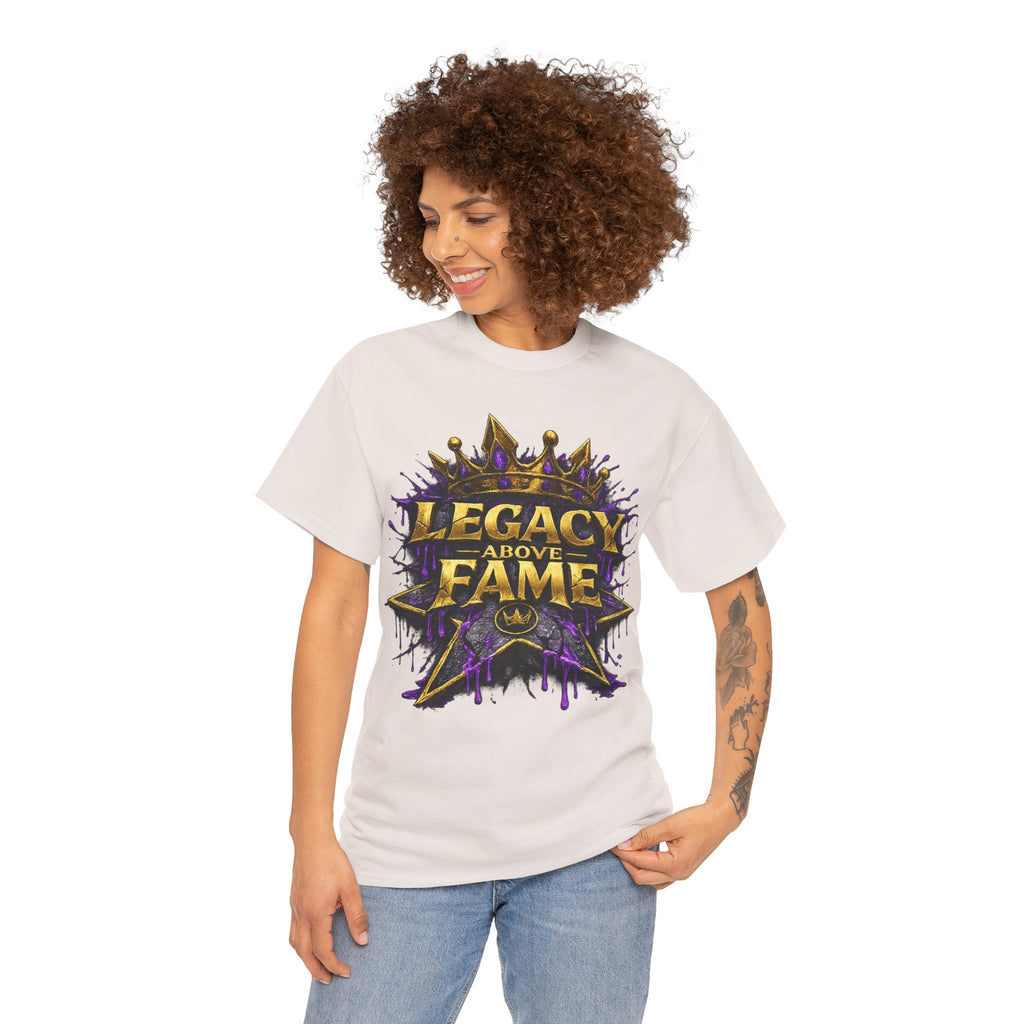 Adult Legacy Above Fame Graphic T-Shirt (Purple Drip) - Zealous For All