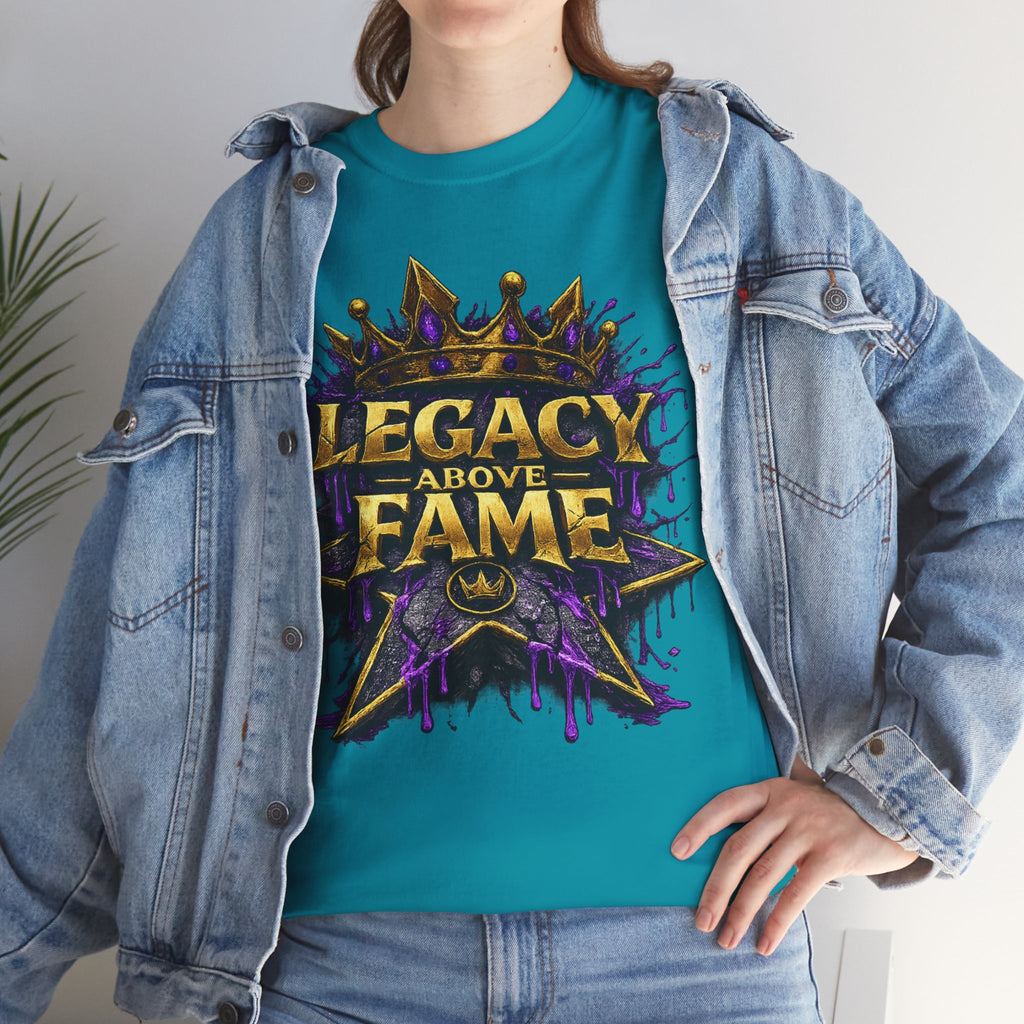 Adult Legacy Above Fame Graphic T-Shirt (Purple Drip) - Zealous For All