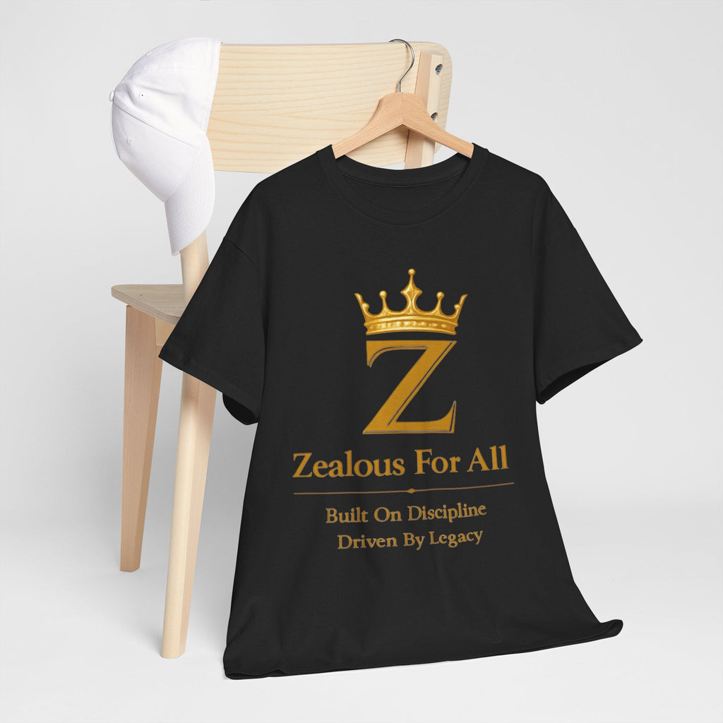 Unisex Zealous For All T-Shirt (Gold Logo) Printify
