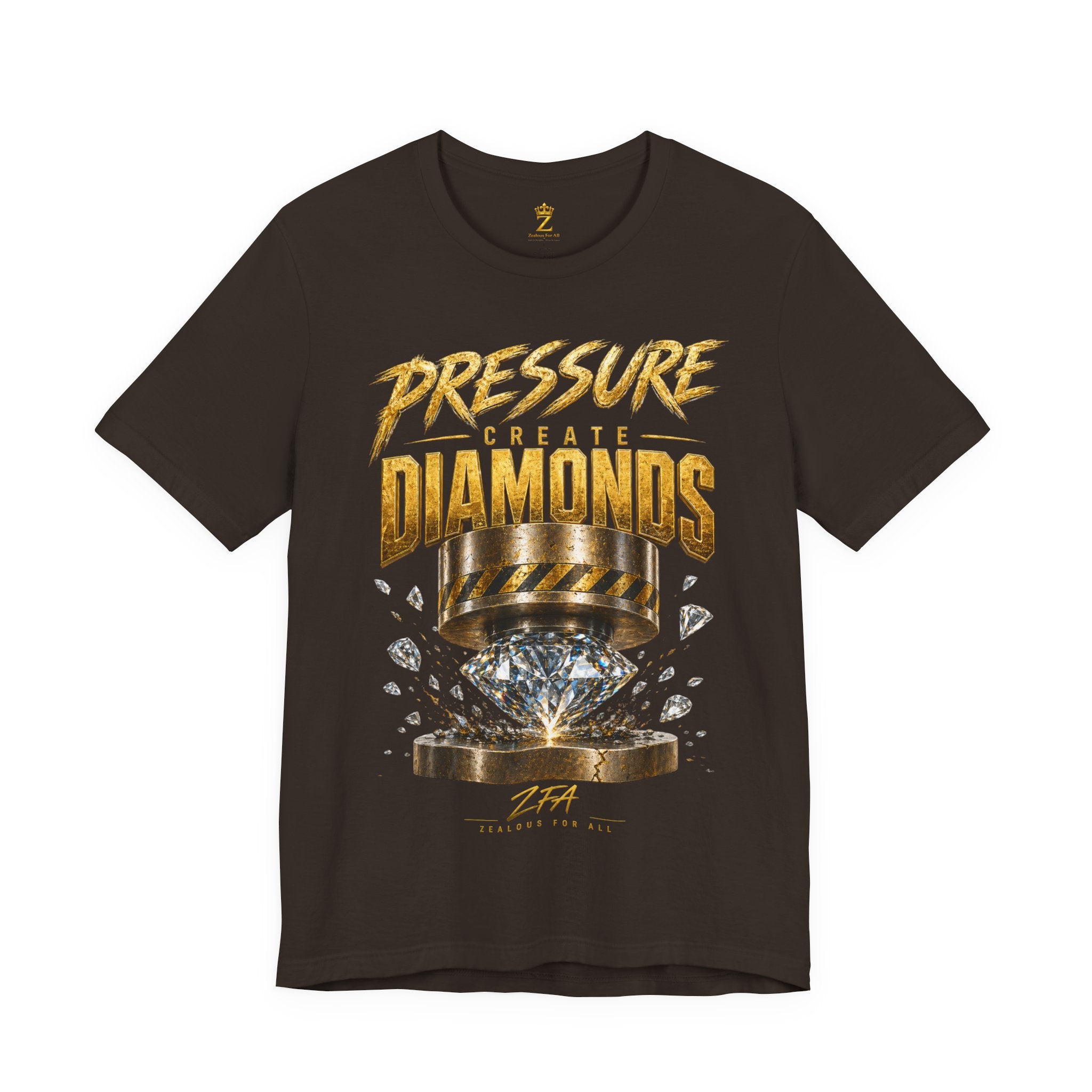 Pressure Create Diamonds T-Shirt — Motivational Graphic Tee