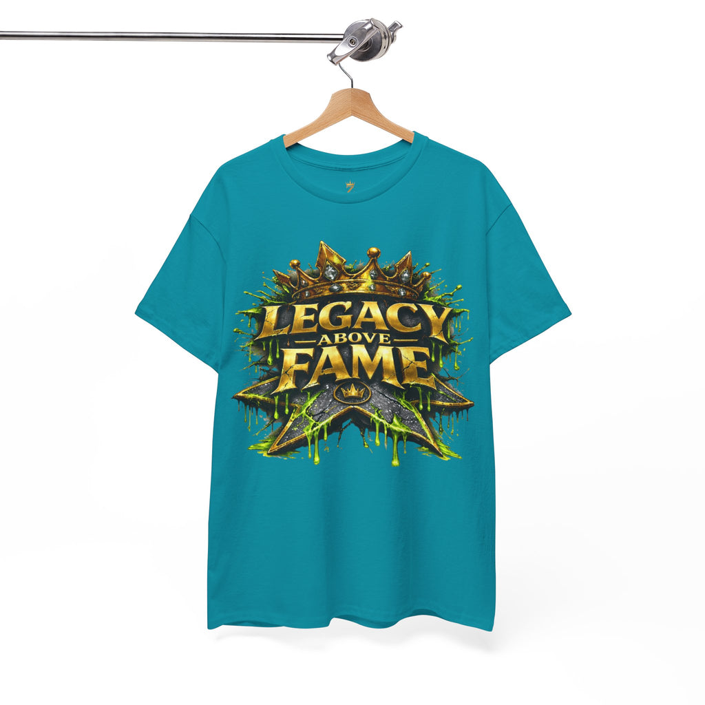 Adult Legacy Above Fame Graphic T-Shirt (Lime Green Drip) - Zealous For All