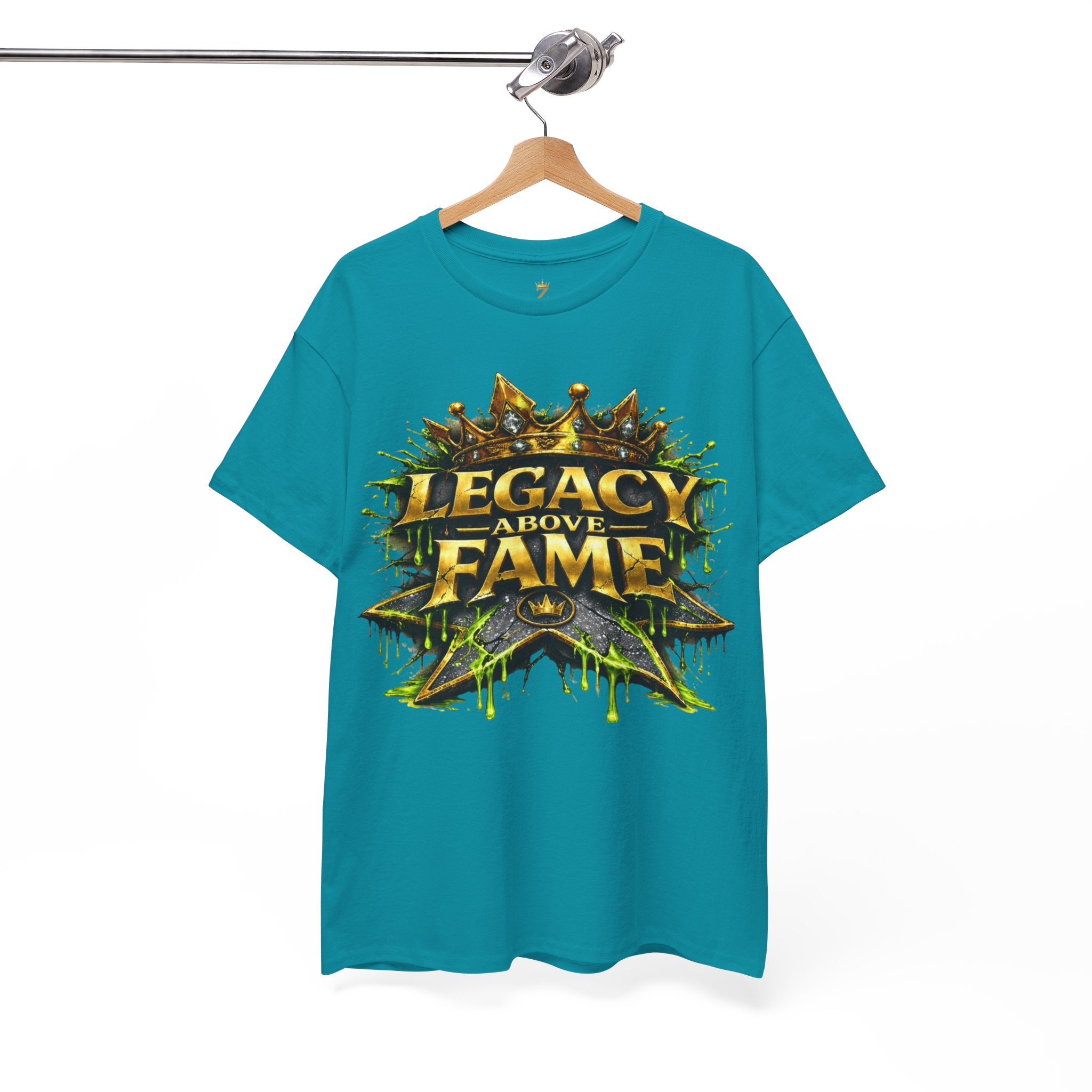 Adult Legacy Above Fame Graphic T-Shirt (Lime Green Drip) - Zealous For All