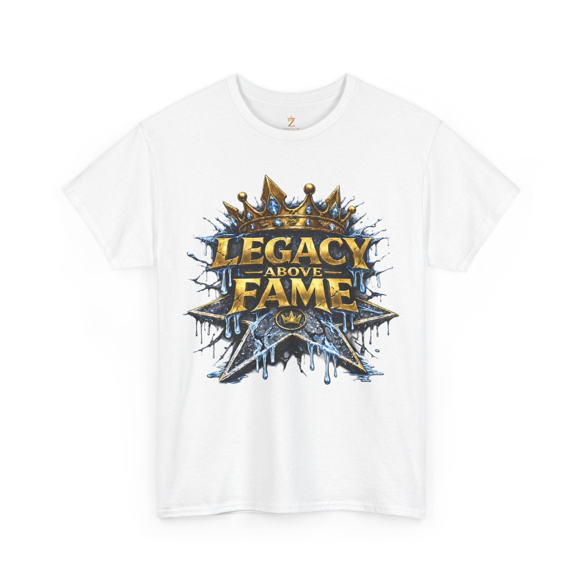 Adult Legacy Above Fame Graphic T-Shirt (Icy Blue Drip) - Zealous For All