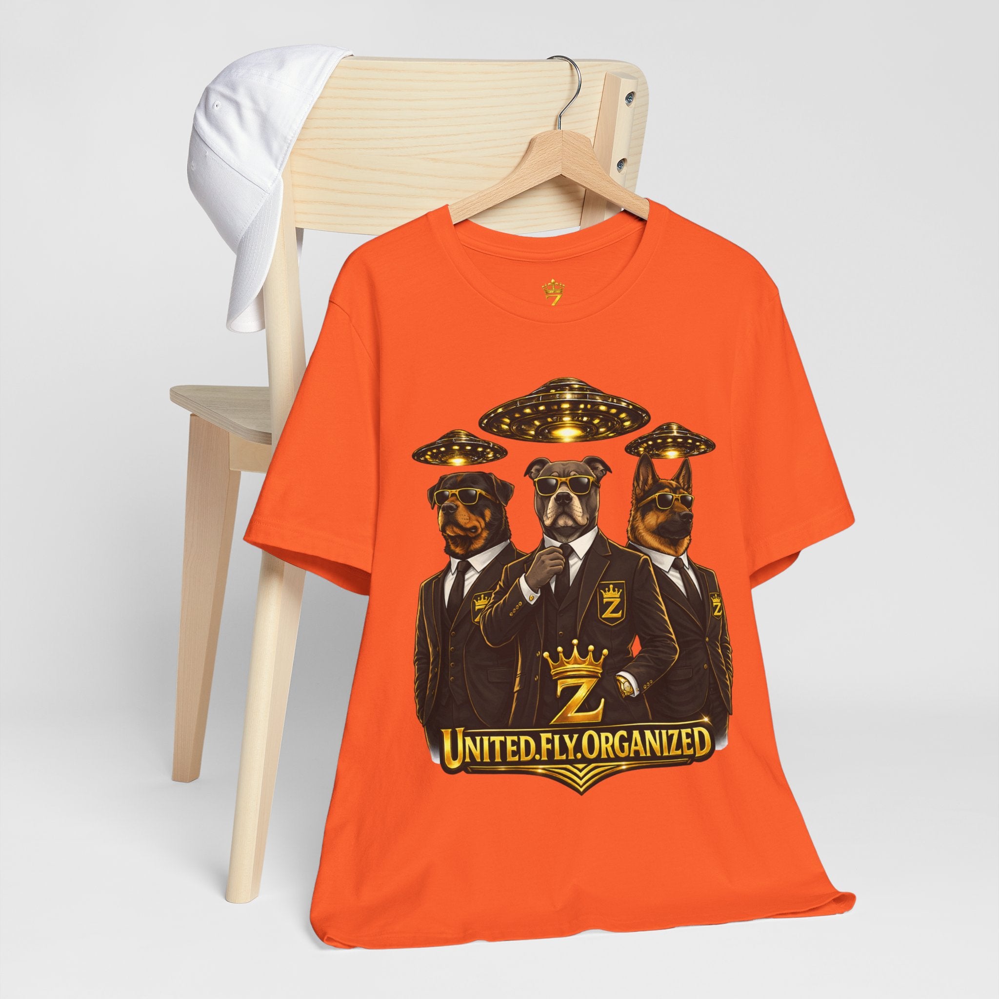 COMING SOON... United. Fly. Organized. Graphic Tee (Gold) Printify