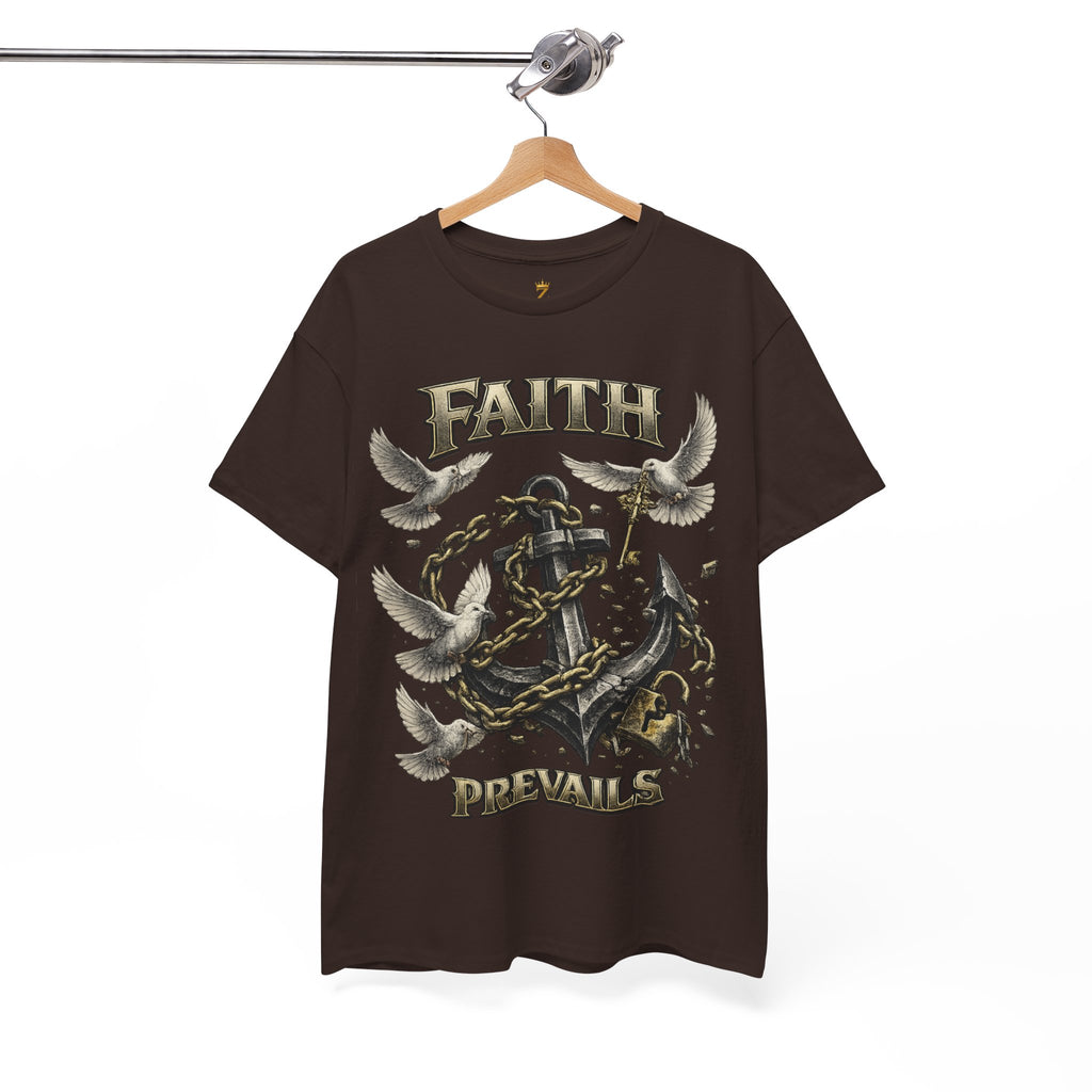 Adult Faith Prevails T‑Shirt (Black Anchor) Printify