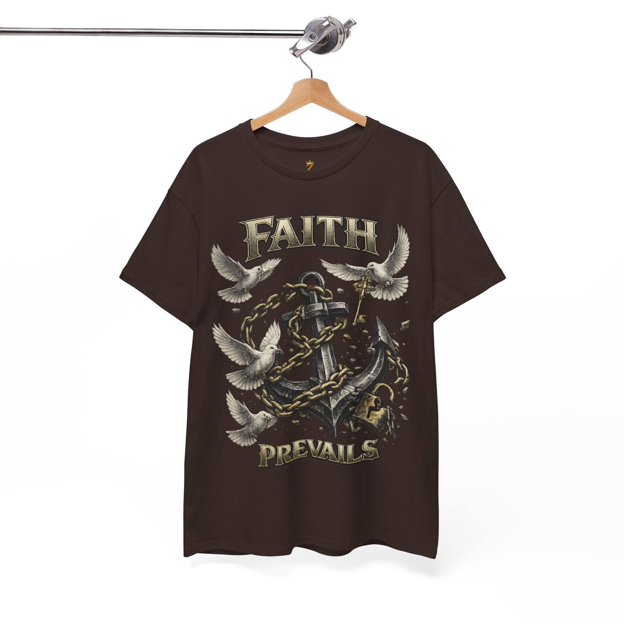 Adult Faith Prevails T‑Shirt (Black Anchor) Printify