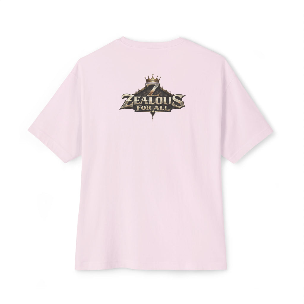 Adult *Oversized* Discipline Over Emotions Graphic Tee (Black Heart) - Zealous For All